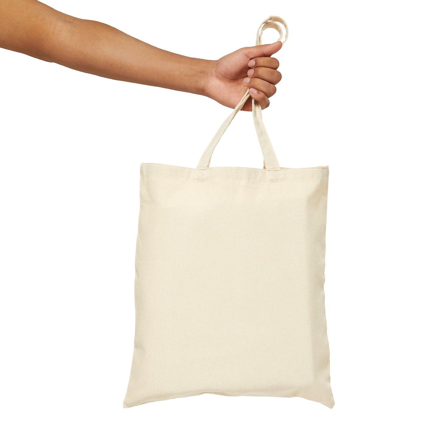 Garden Grown Neutral Cotton Canvas Tote Bag