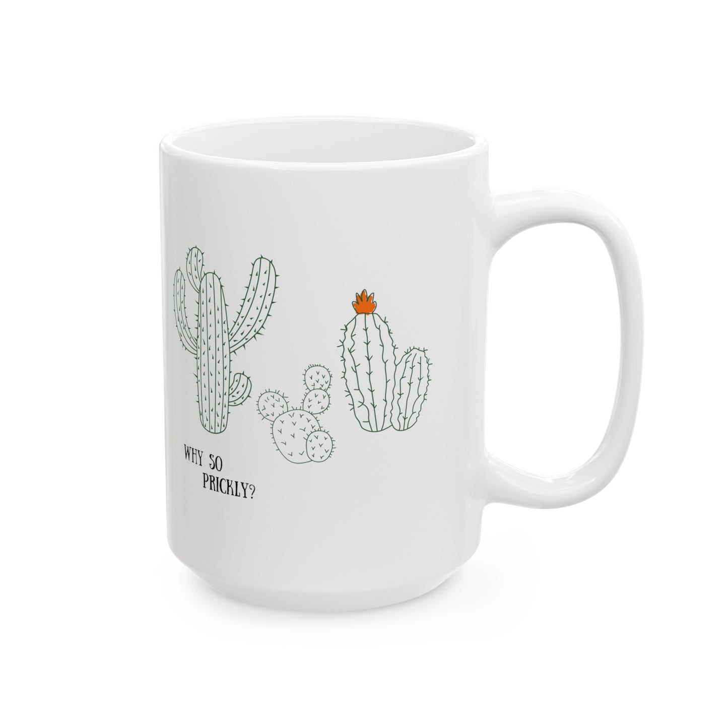 Why So Prickly Ceramic Mug, (11oz, 15oz)