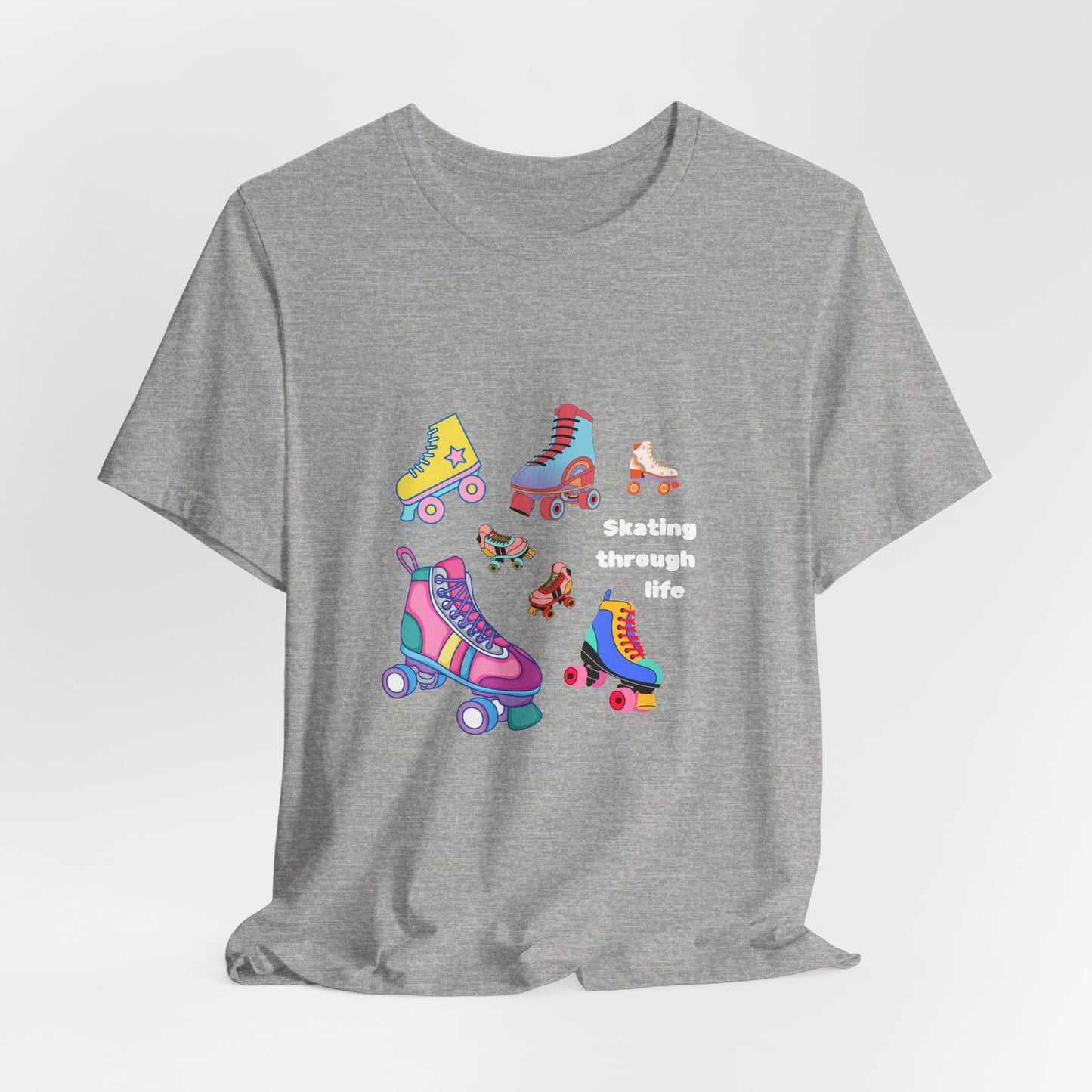 Skating Through Life-Unisex Jersey Short Sleeve Tee