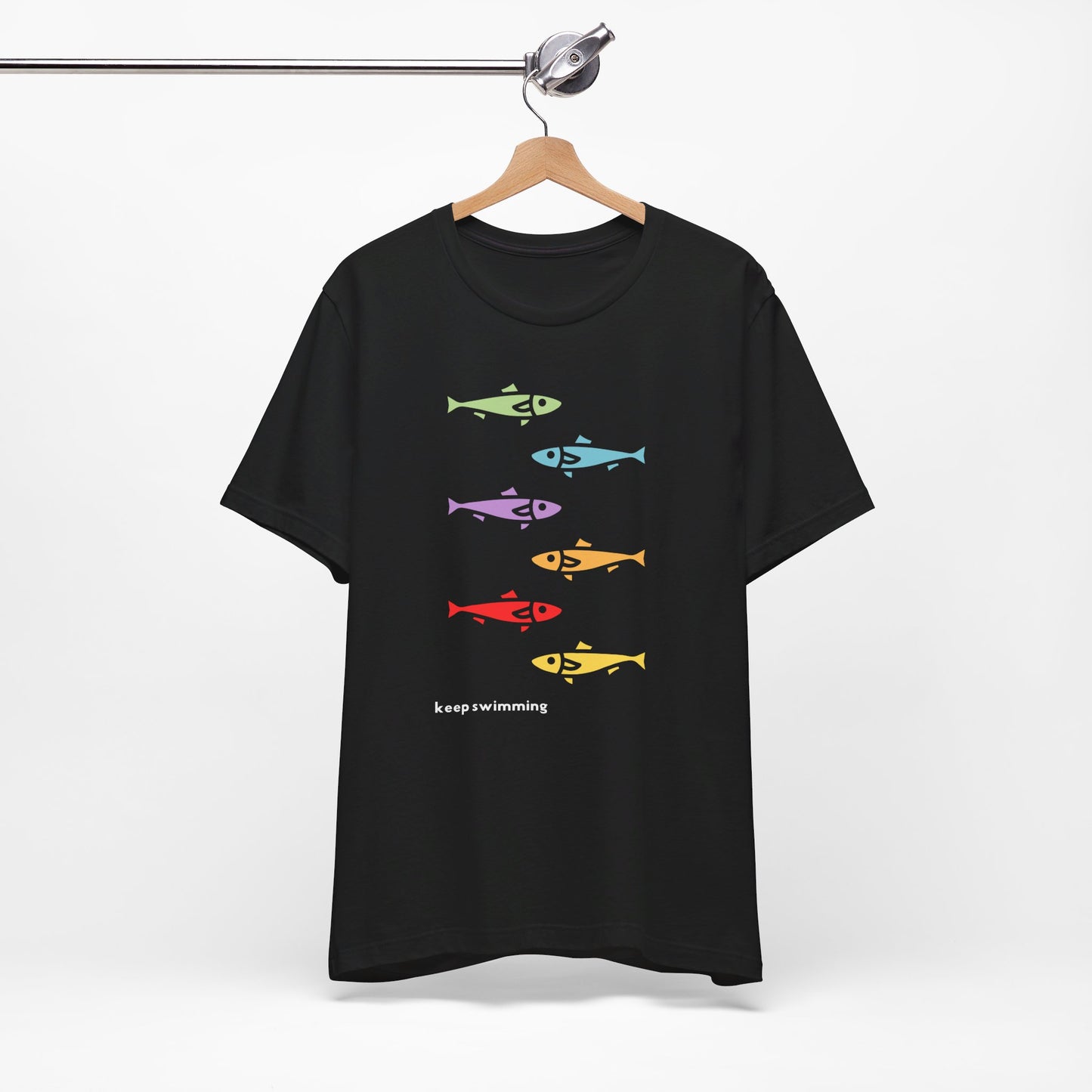 Keep Swimming Rainbow Unisex Jersey Short Sleeve Tee