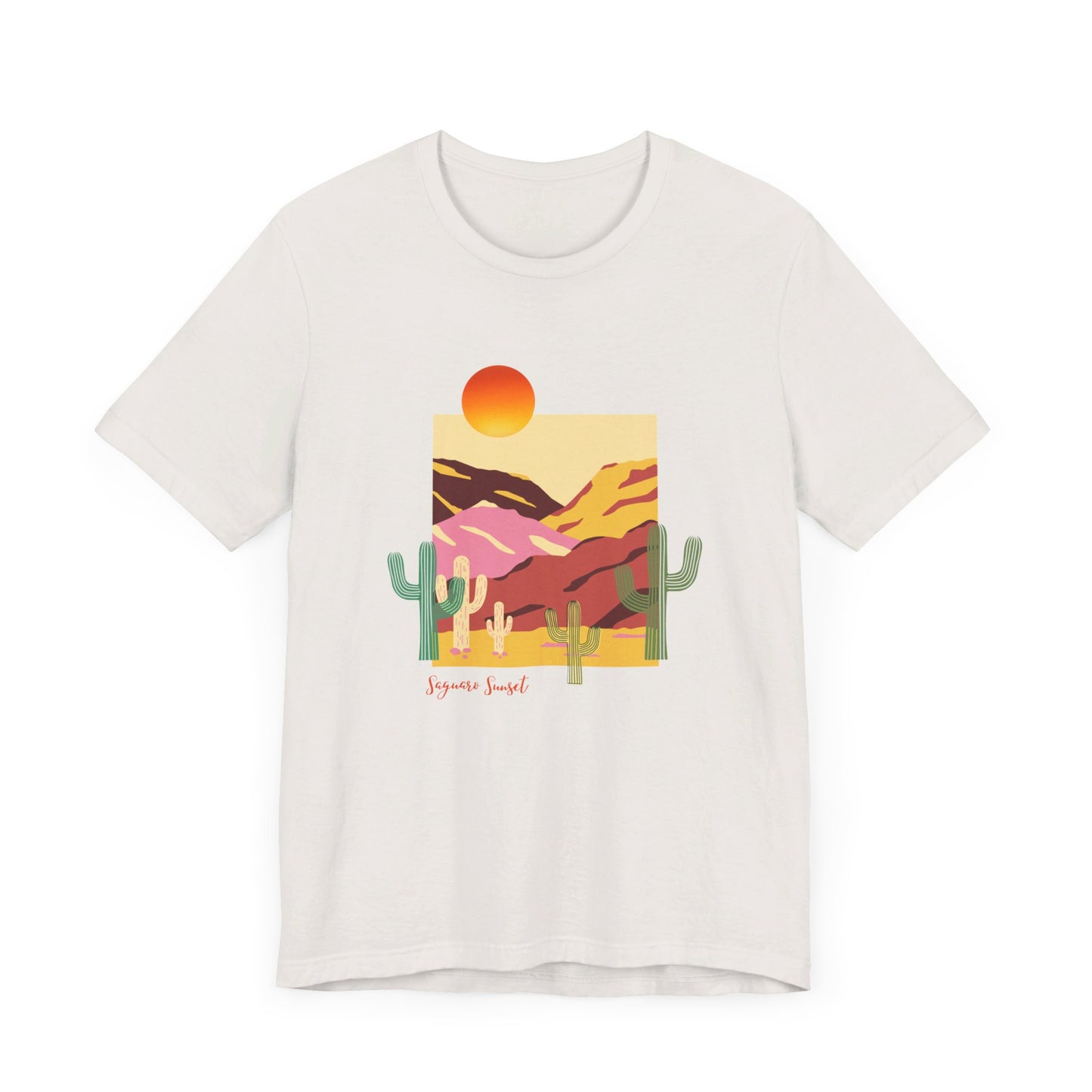Saguaro Sunset - Unisex Jersey Short Sleeve Tee