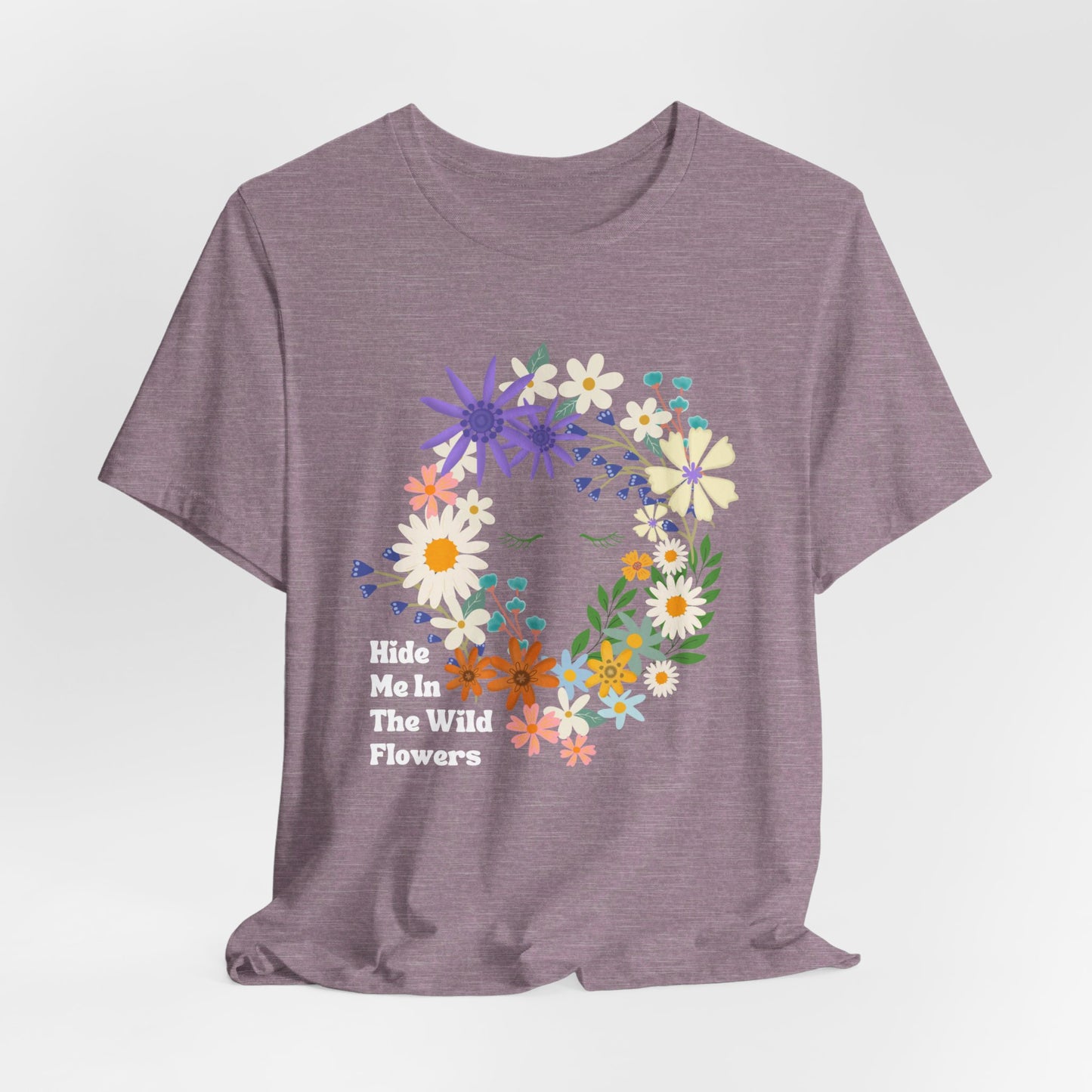 Hide Me In The WIldflowers Unisex Jersey Short Sleeve Tee