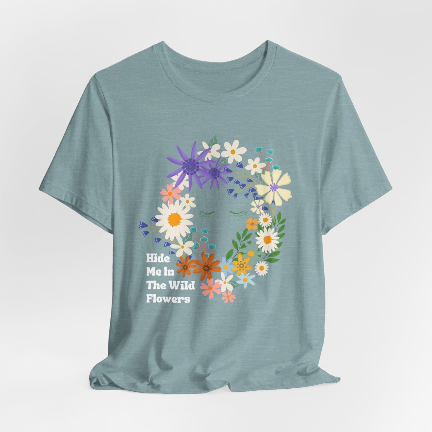 Hide Me In The WIldflowers Unisex Jersey Short Sleeve Tee