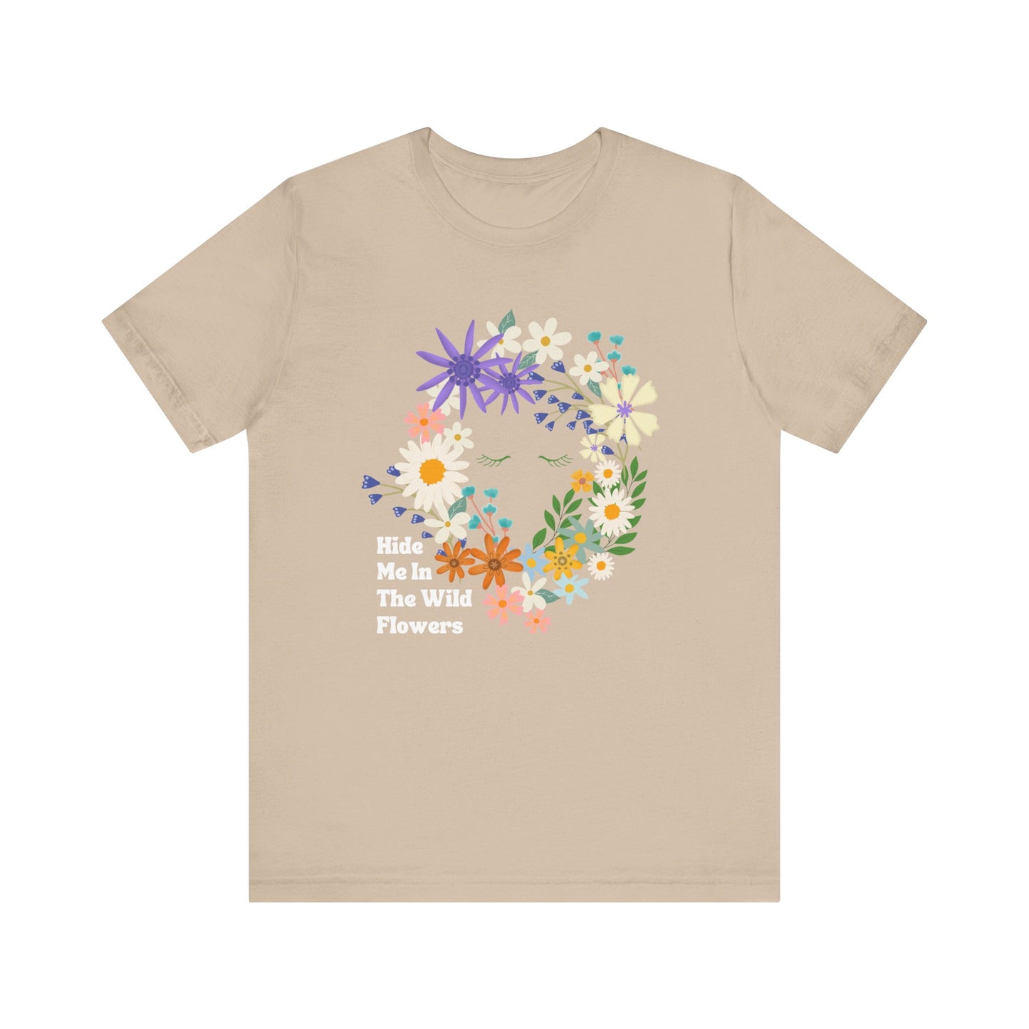 Hide Me In The WIldflowers Unisex Jersey Short Sleeve Tee