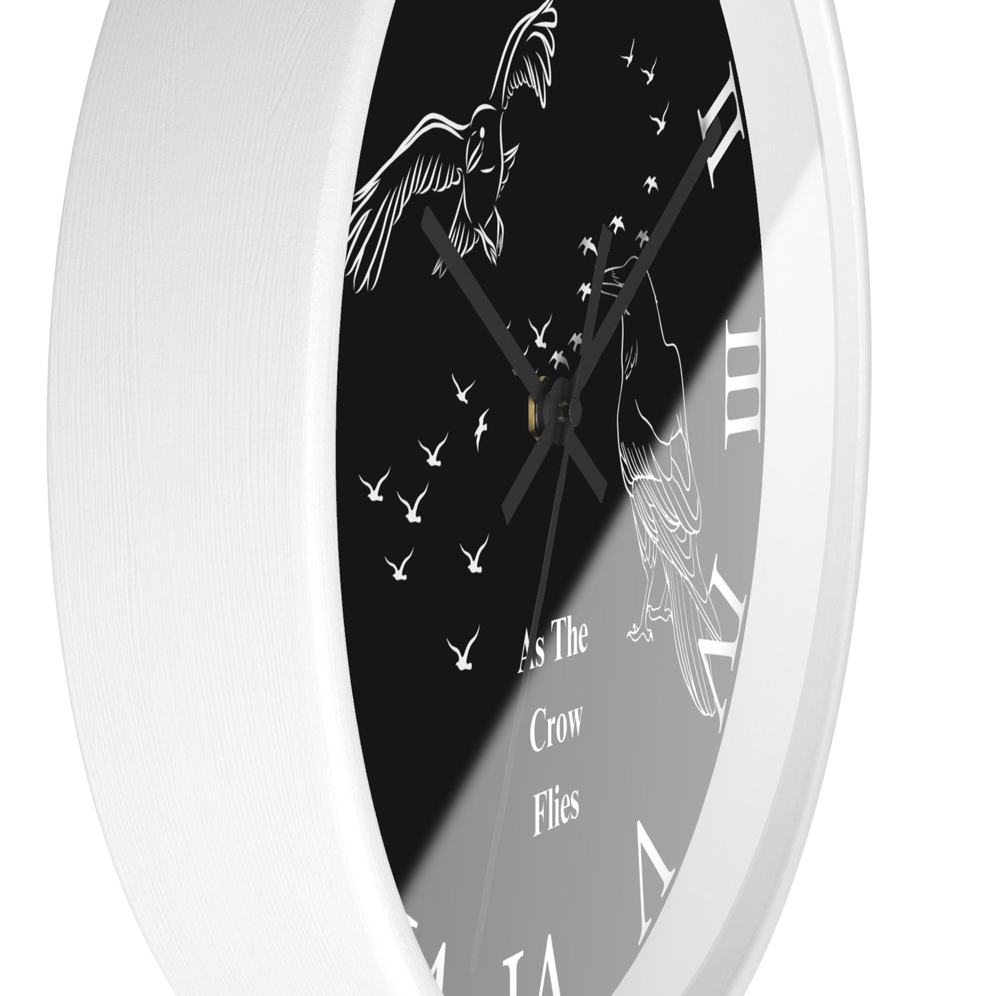 Roman As The Crow Flies Wall Clock
