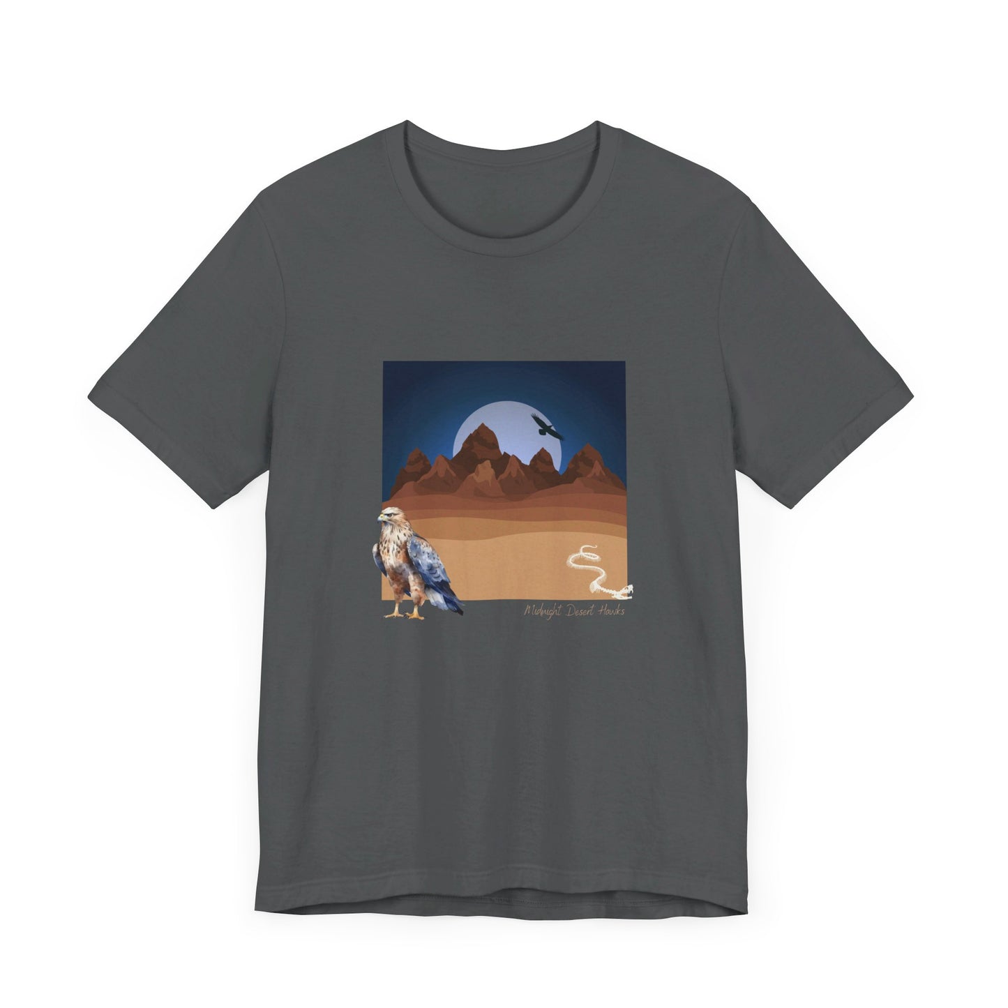 Midnight Desert Hawk-Unisex Jersey Short Sleeve Tee