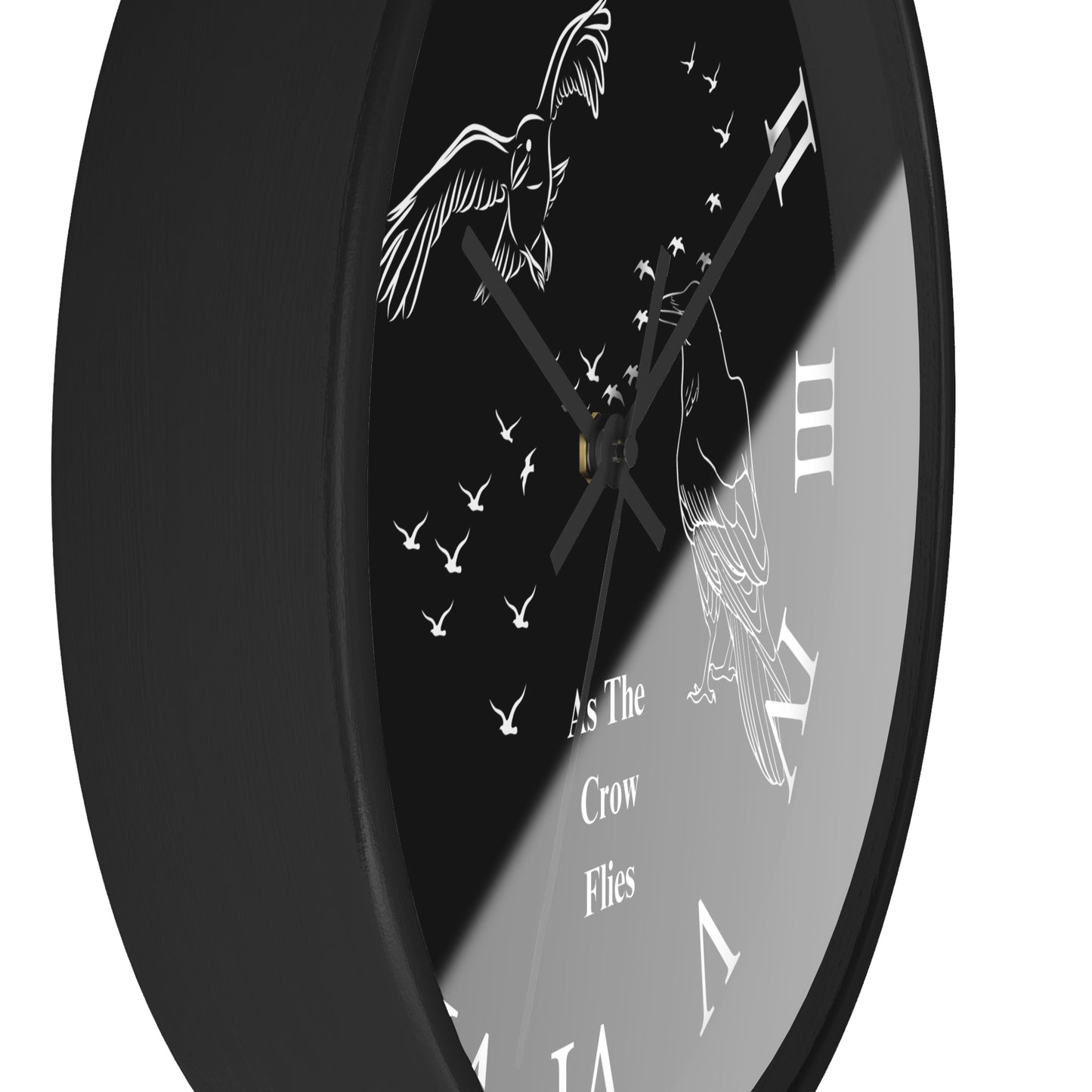 Roman As The Crow Flies Wall Clock