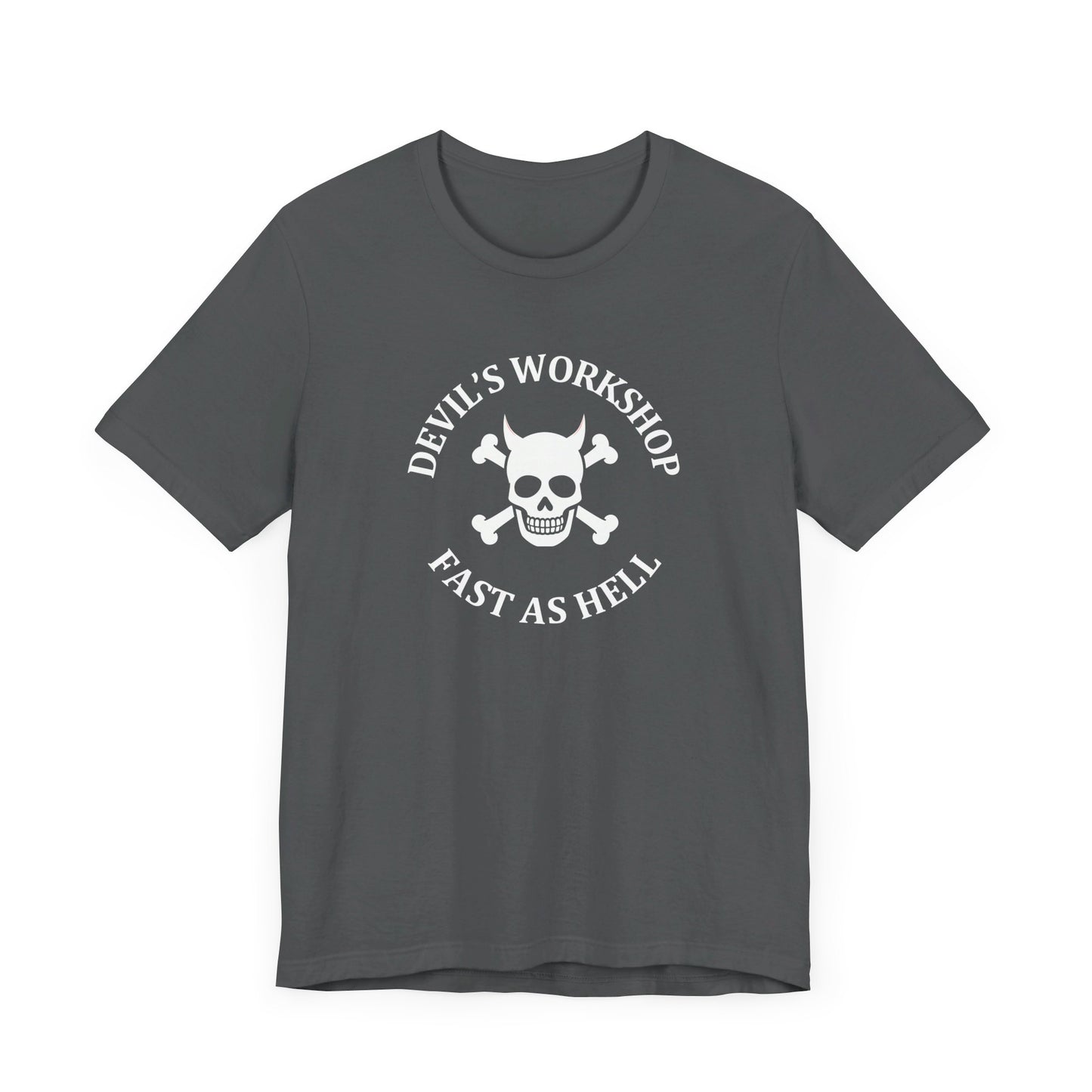 Devil's Workshop Fast As Hell Circle - Unisex Jersey Short Sleeve Tee