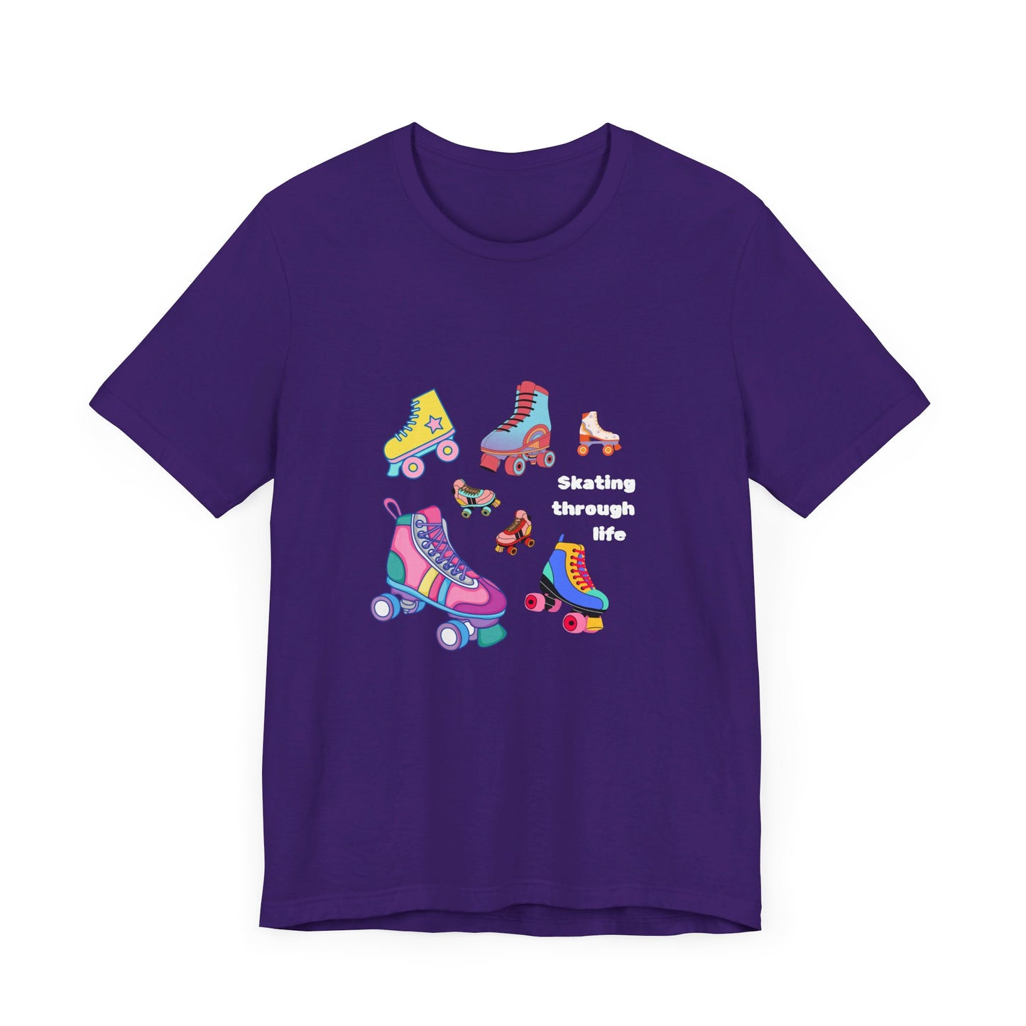 Skating Through Life-Unisex Jersey Short Sleeve Tee