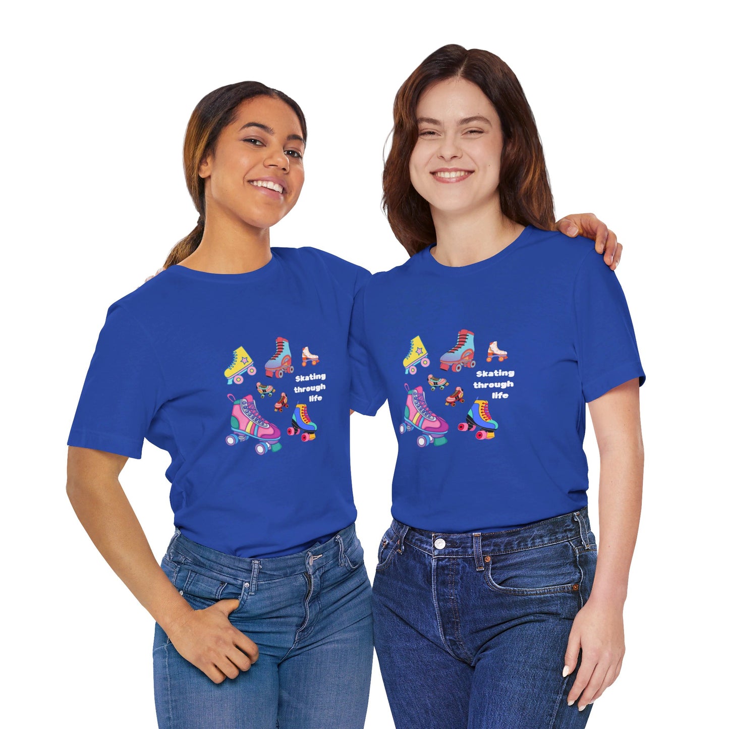 Skating Through Life-Unisex Jersey Short Sleeve Tee