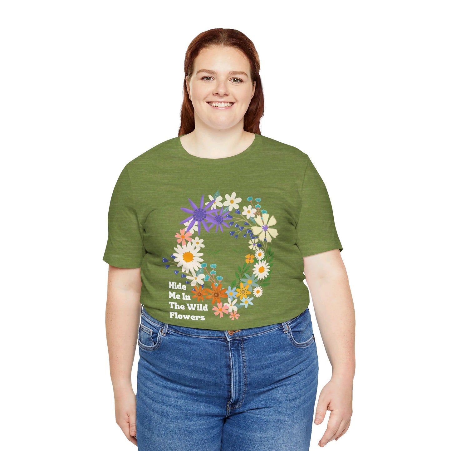 Hide Me In The WIldflowers Unisex Jersey Short Sleeve Tee