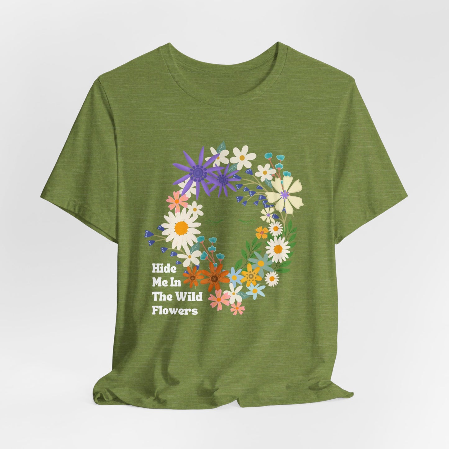 Hide Me In The WIldflowers Unisex Jersey Short Sleeve Tee