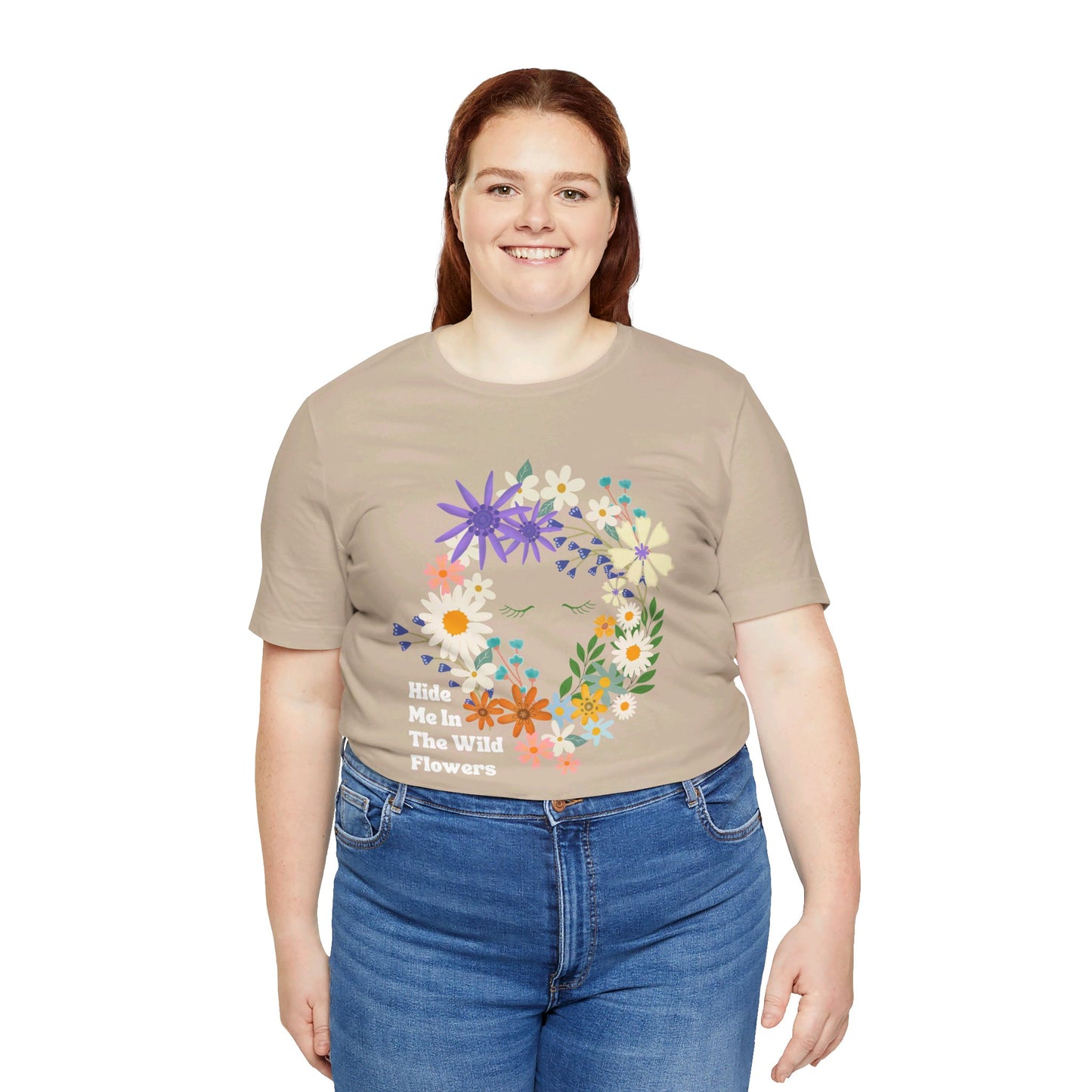 Hide Me In The WIldflowers Unisex Jersey Short Sleeve Tee