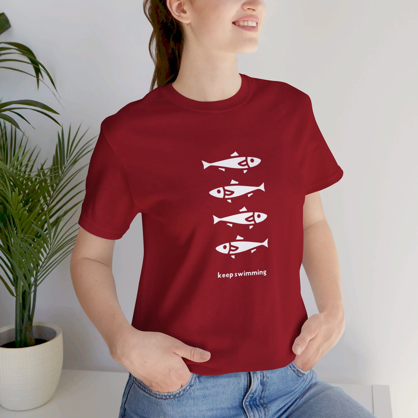 Keep Swimming Unisex Jersey Short Sleeve Tee