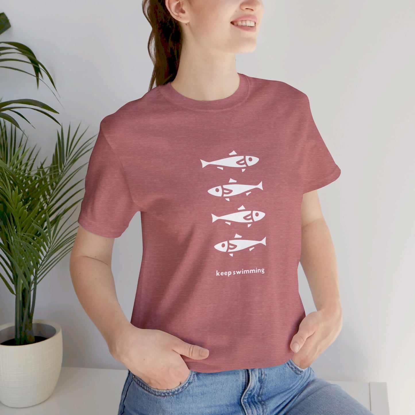 Keep Swimming Unisex Jersey Short Sleeve Tee