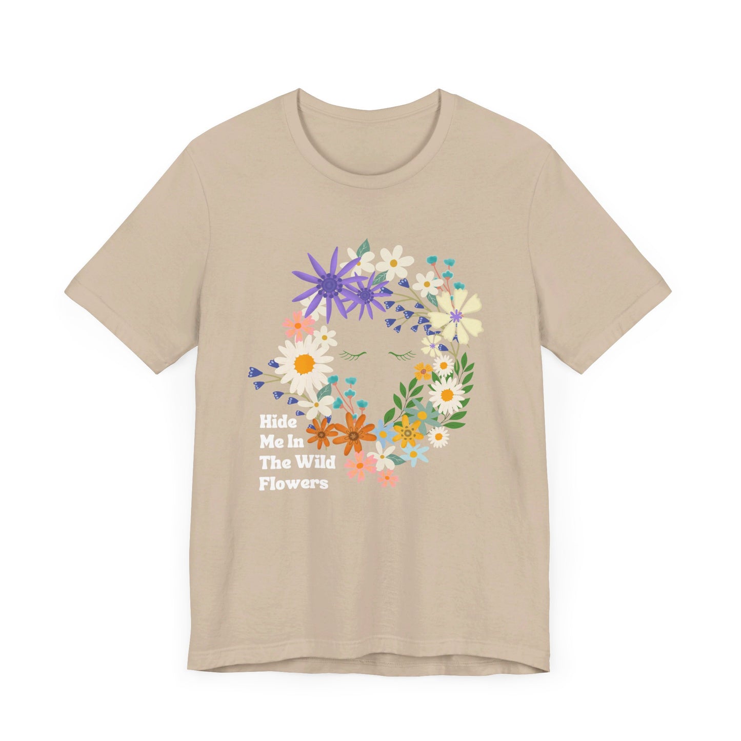 Hide Me In The WIldflowers Unisex Jersey Short Sleeve Tee
