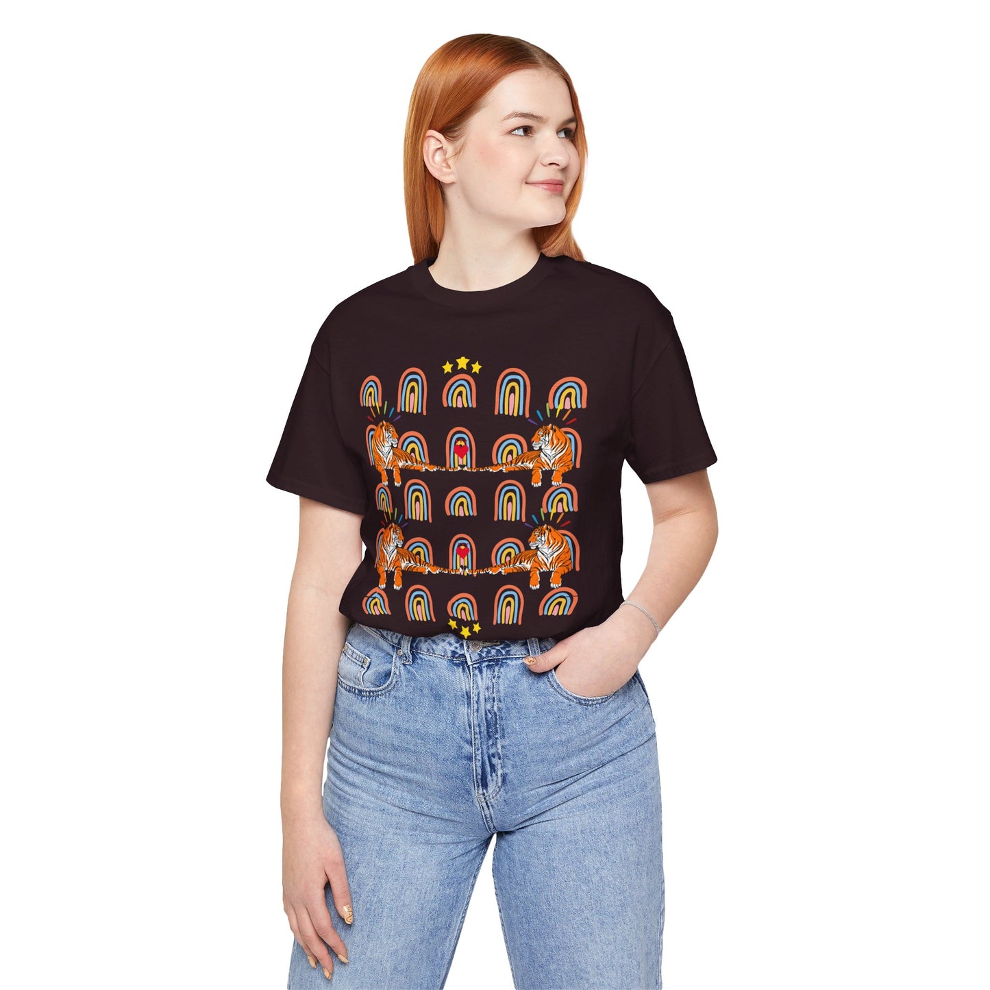 Rainbow Tigers - Unisex Jersey Short Sleeve Tee