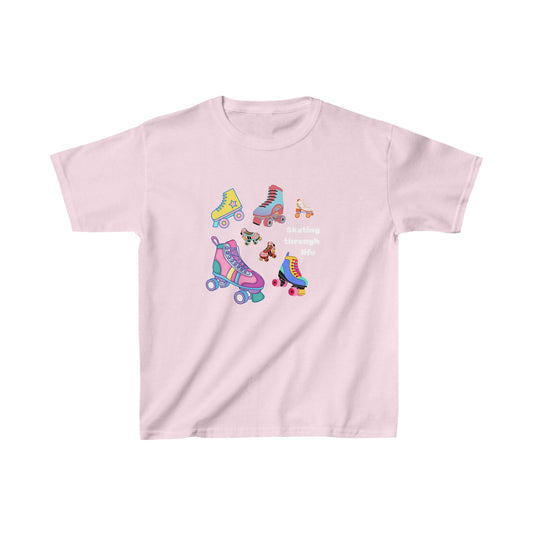 Skating Through Life - Kids Heavy Cotton™ Tee