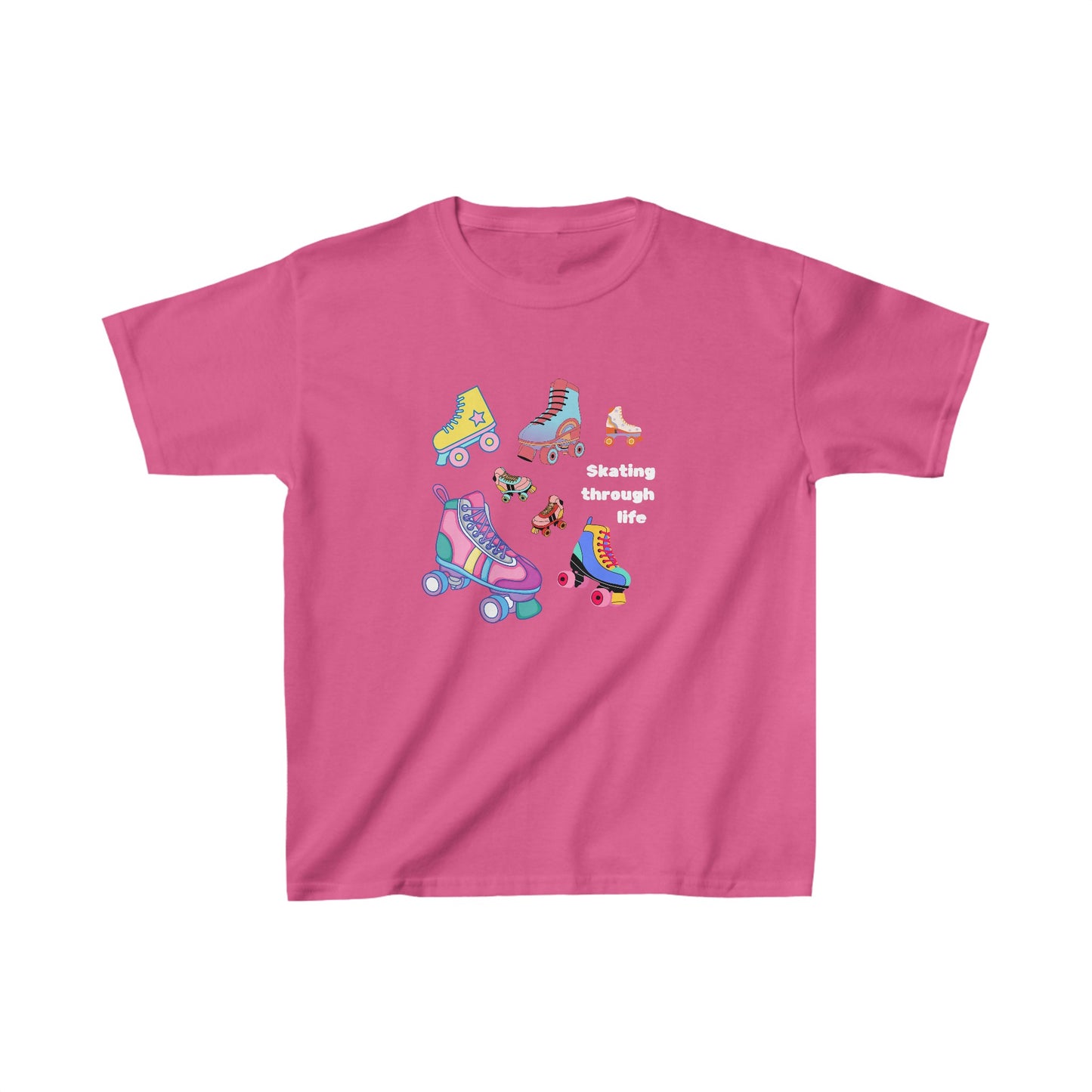 Skating Through Life - Kids Heavy Cotton™ Tee