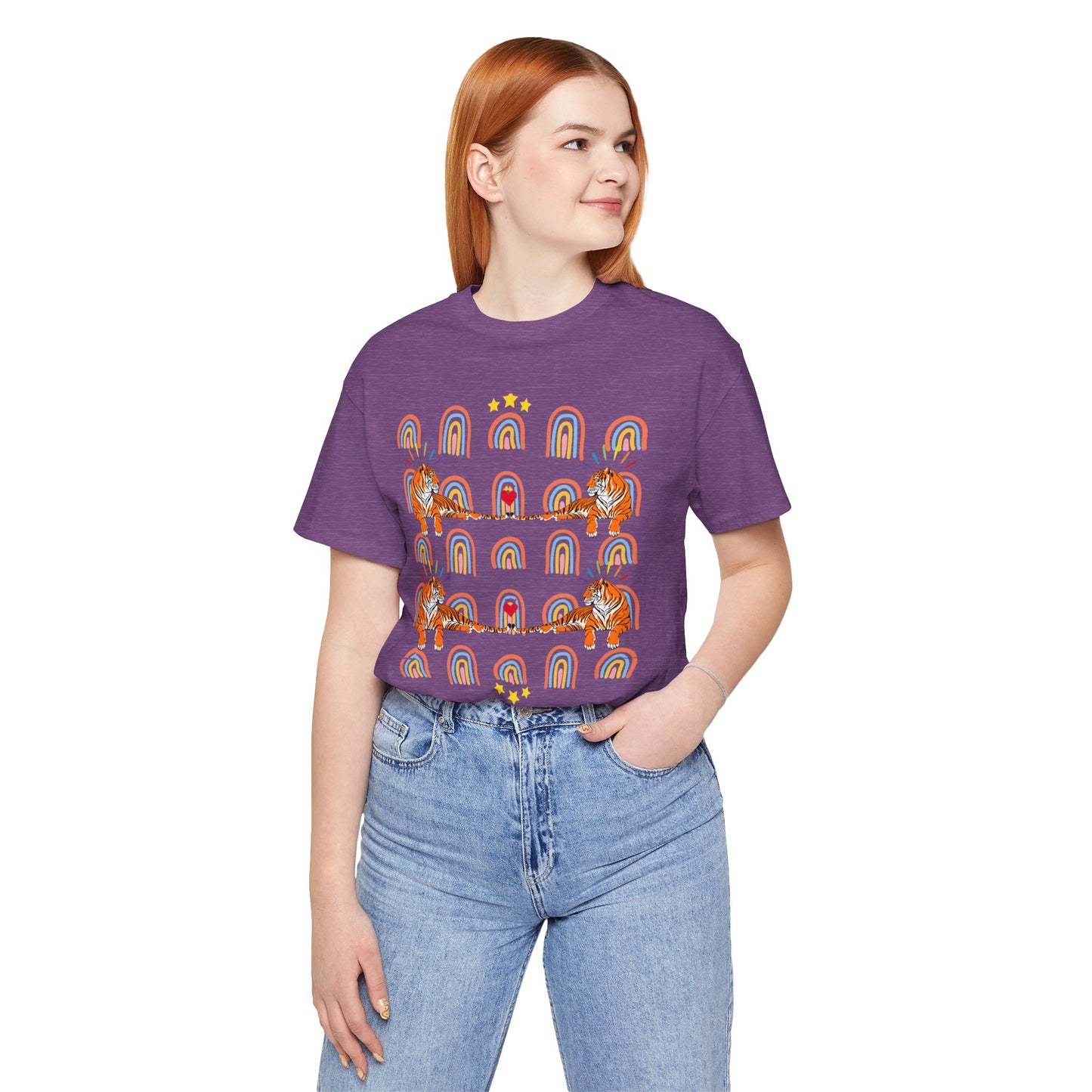 Rainbow Tigers - Unisex Jersey Short Sleeve Tee