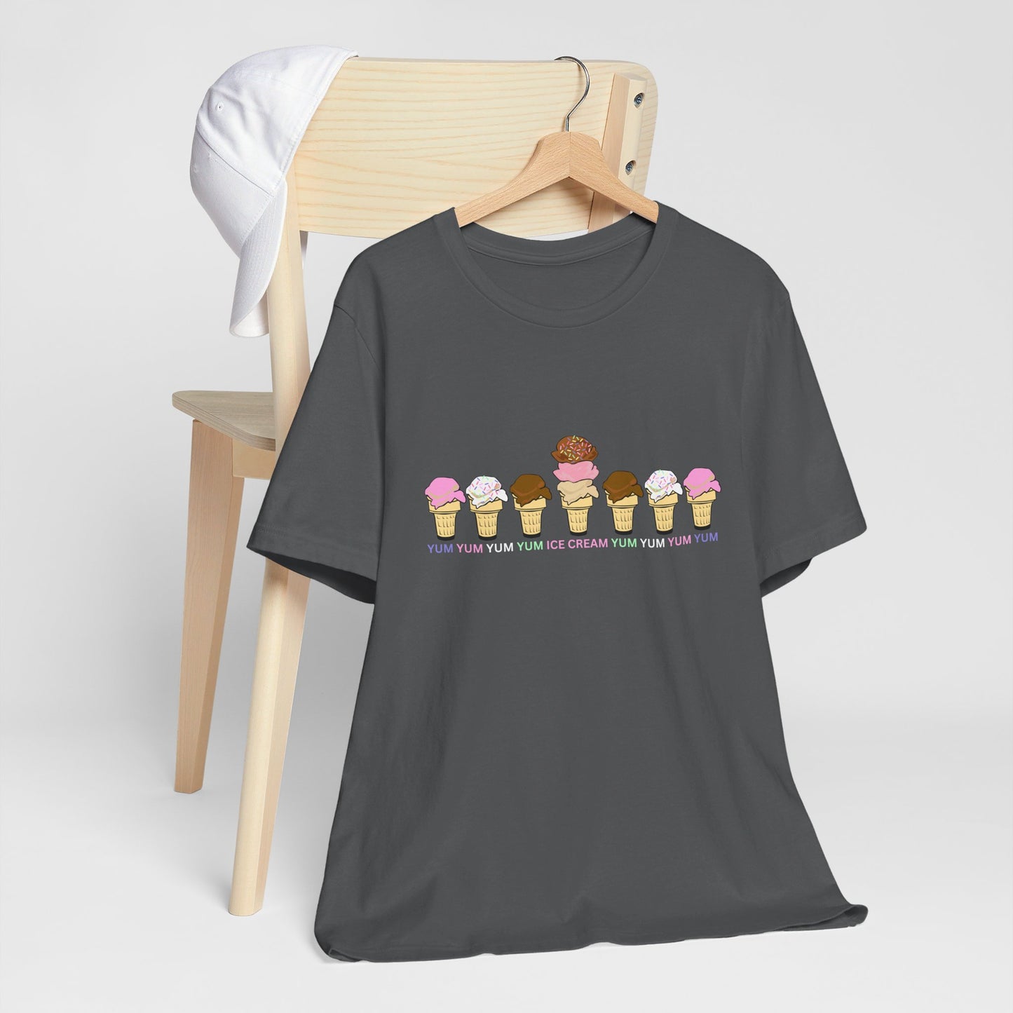 Yum Yum Yum Ice Cream - Unisex Jersey Short Sleeve Tee