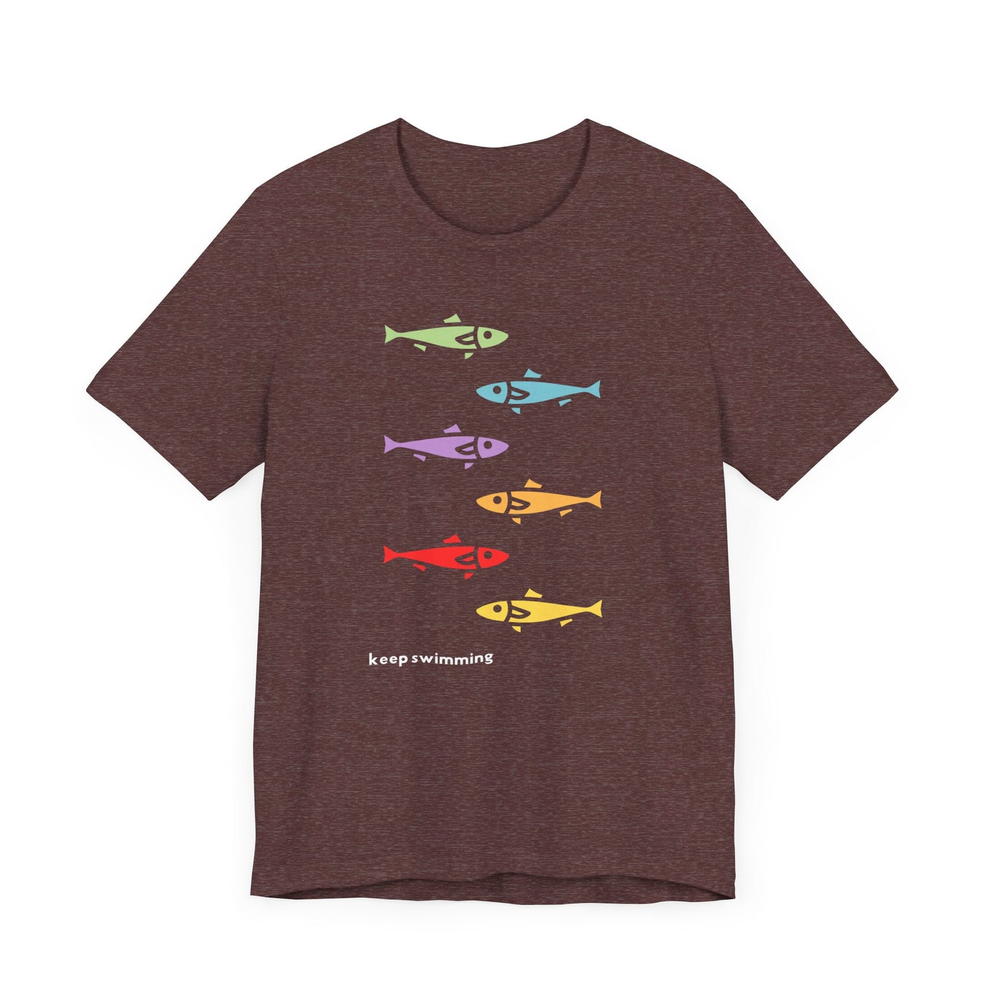 Keep Swimming Rainbow Unisex Jersey Short Sleeve Tee