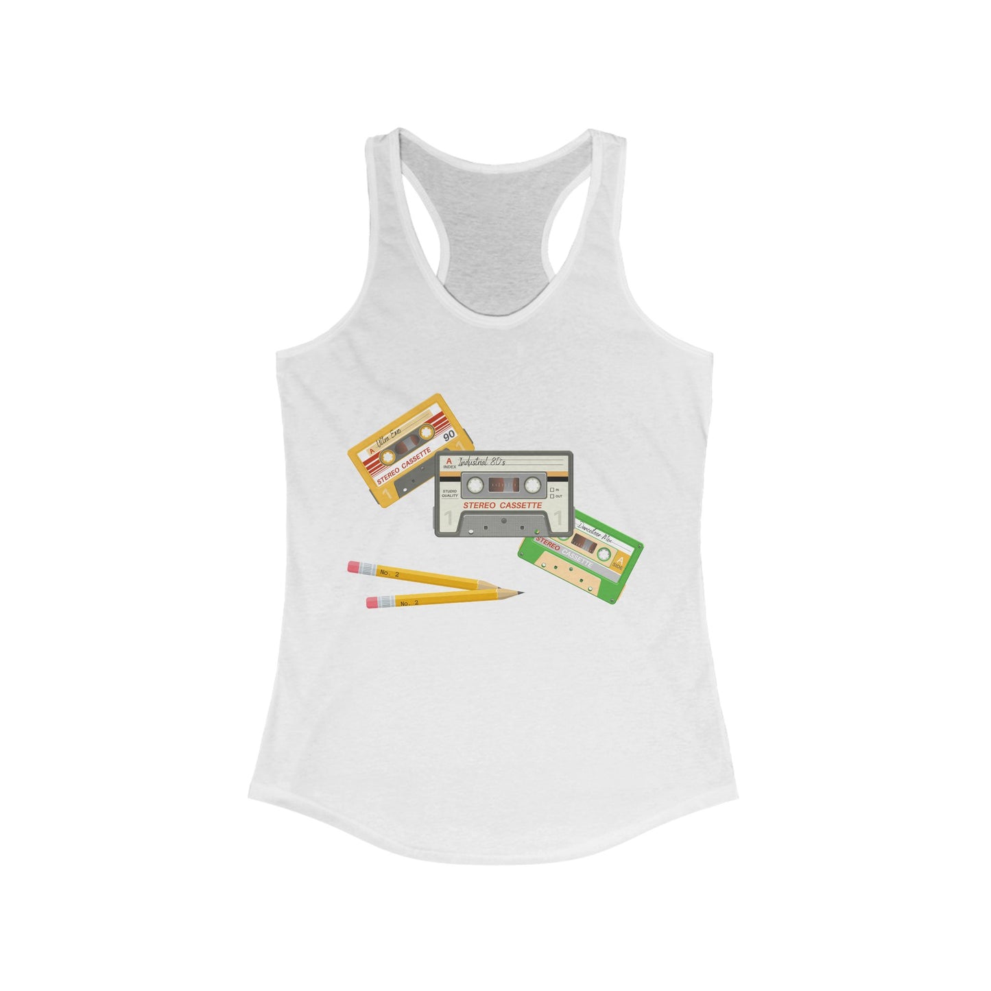Cassette Tapes Women's Ideal Racerback Tank