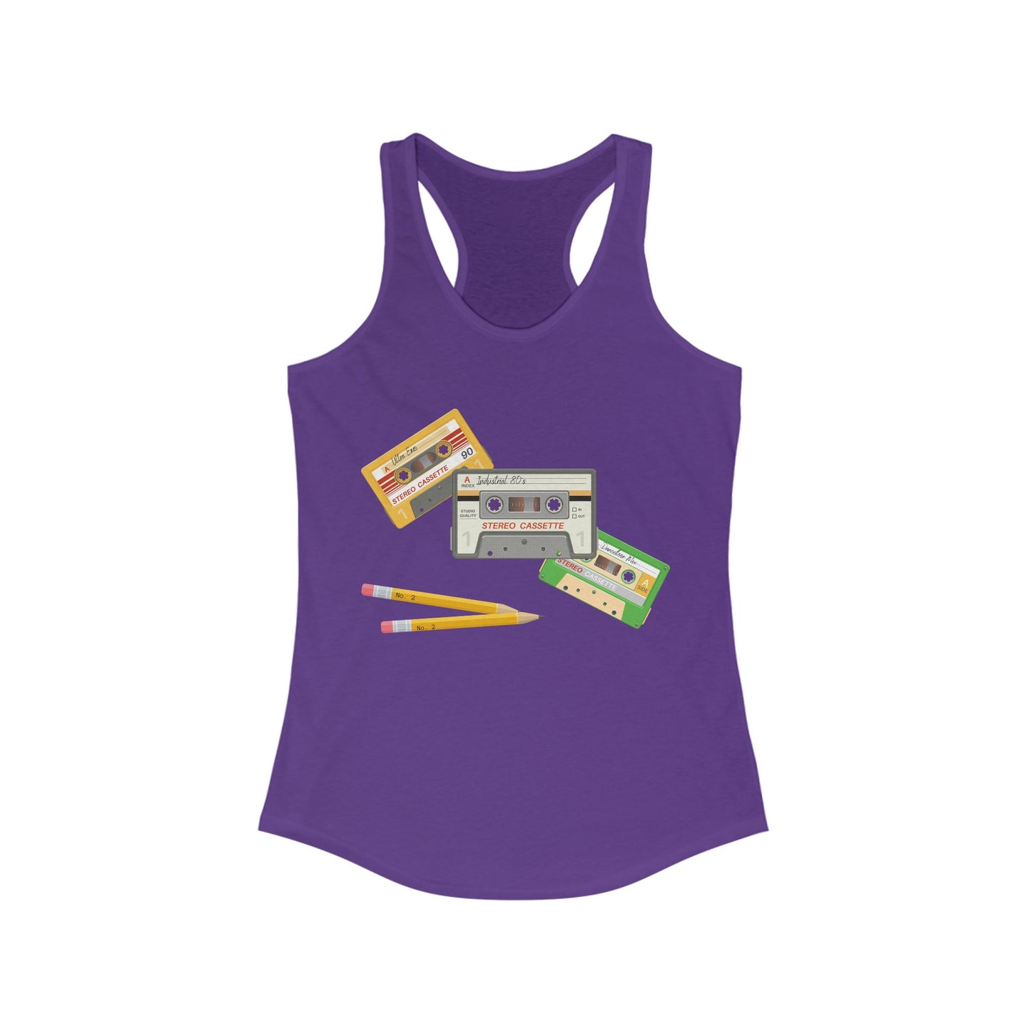 Cassette Tapes Women's Ideal Racerback Tank