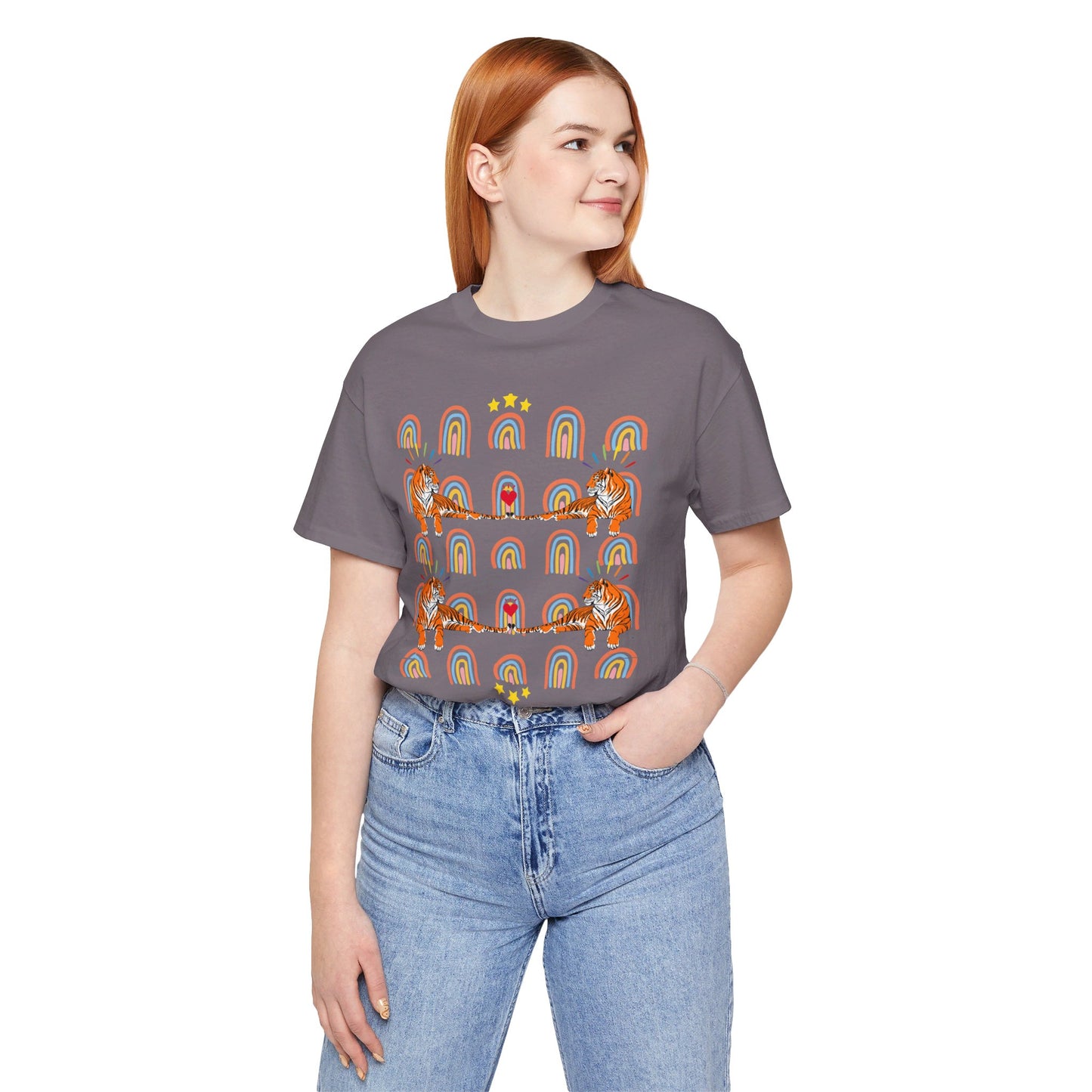 Rainbow Tigers - Unisex Jersey Short Sleeve Tee