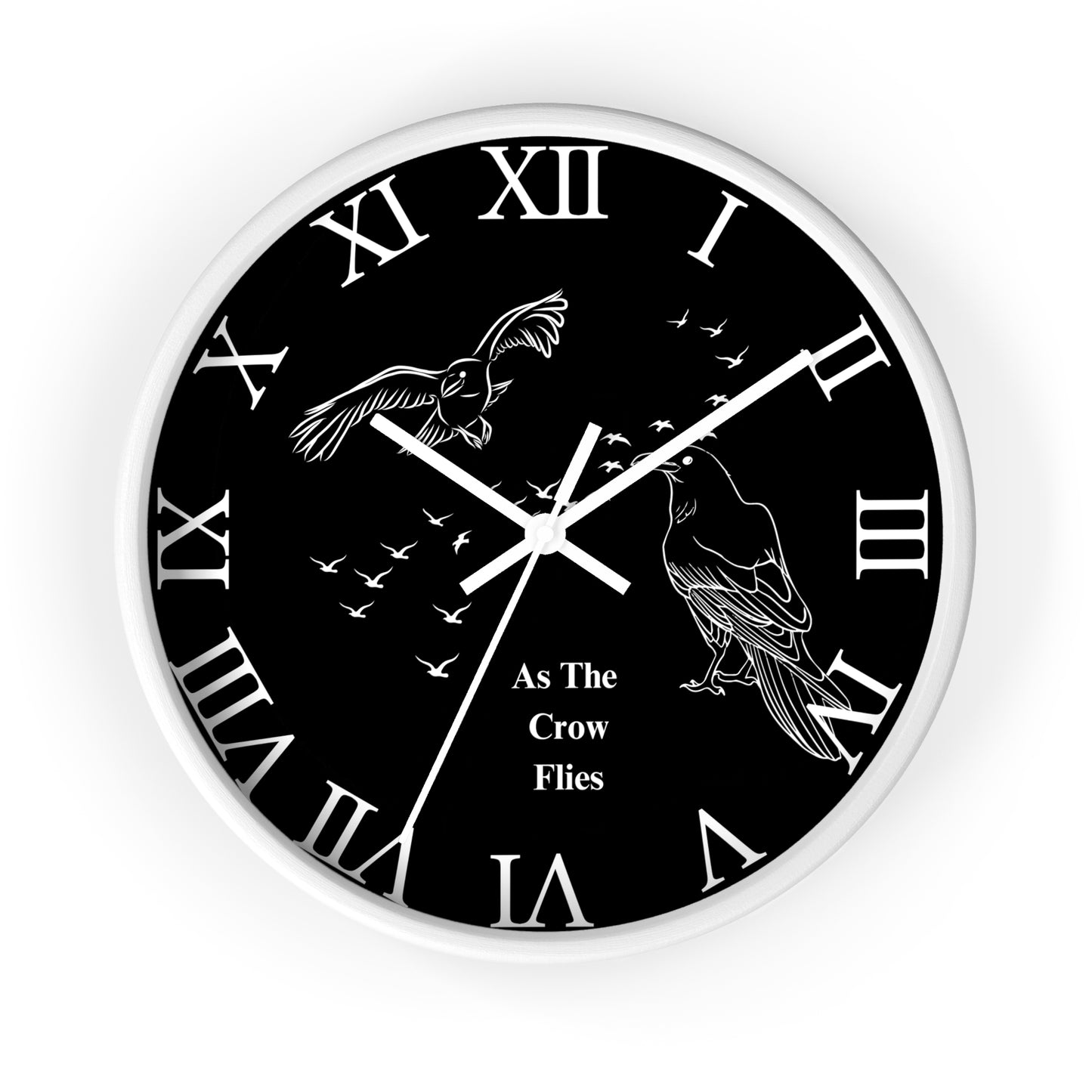 Roman As The Crow Flies Wall Clock