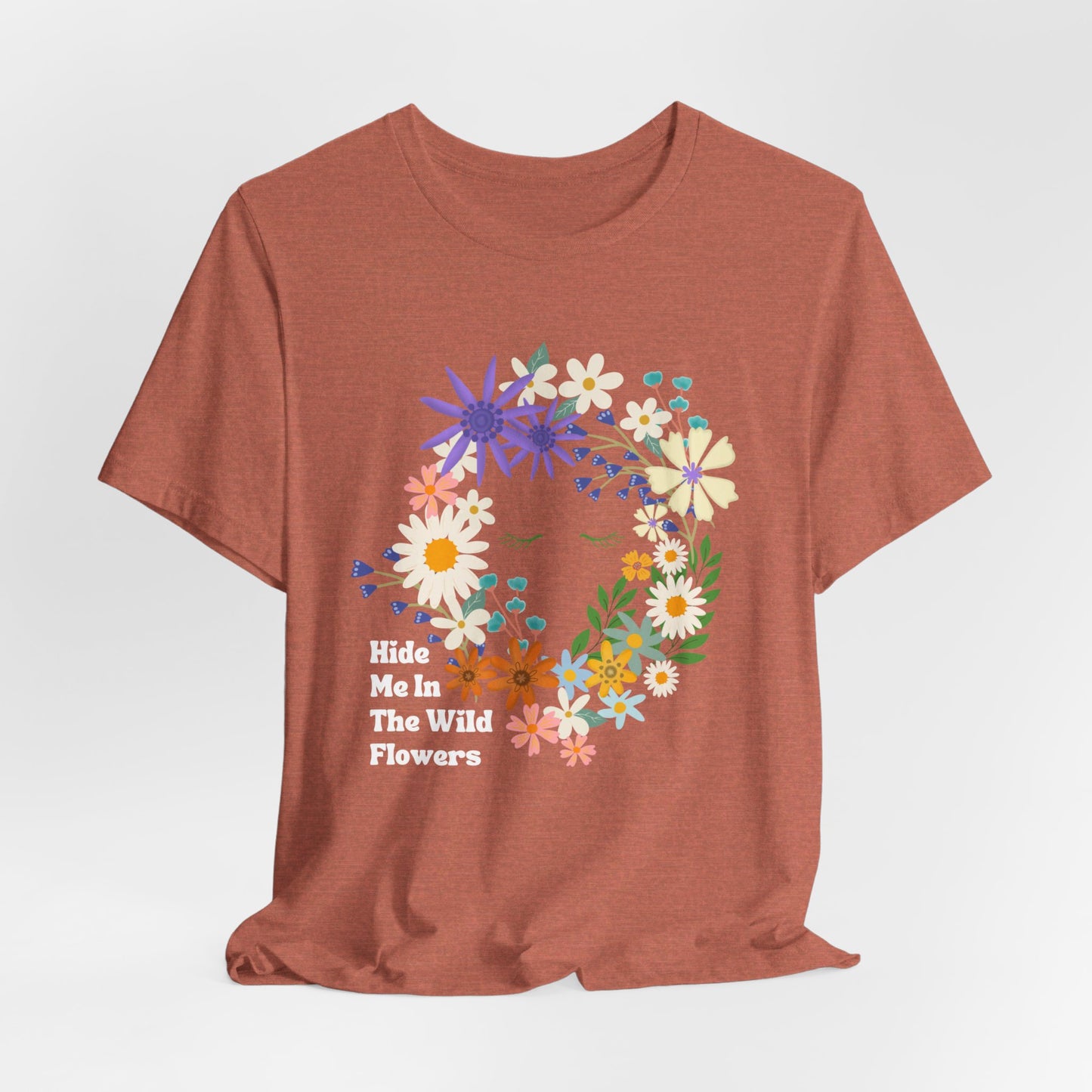 Hide Me In The WIldflowers Unisex Jersey Short Sleeve Tee