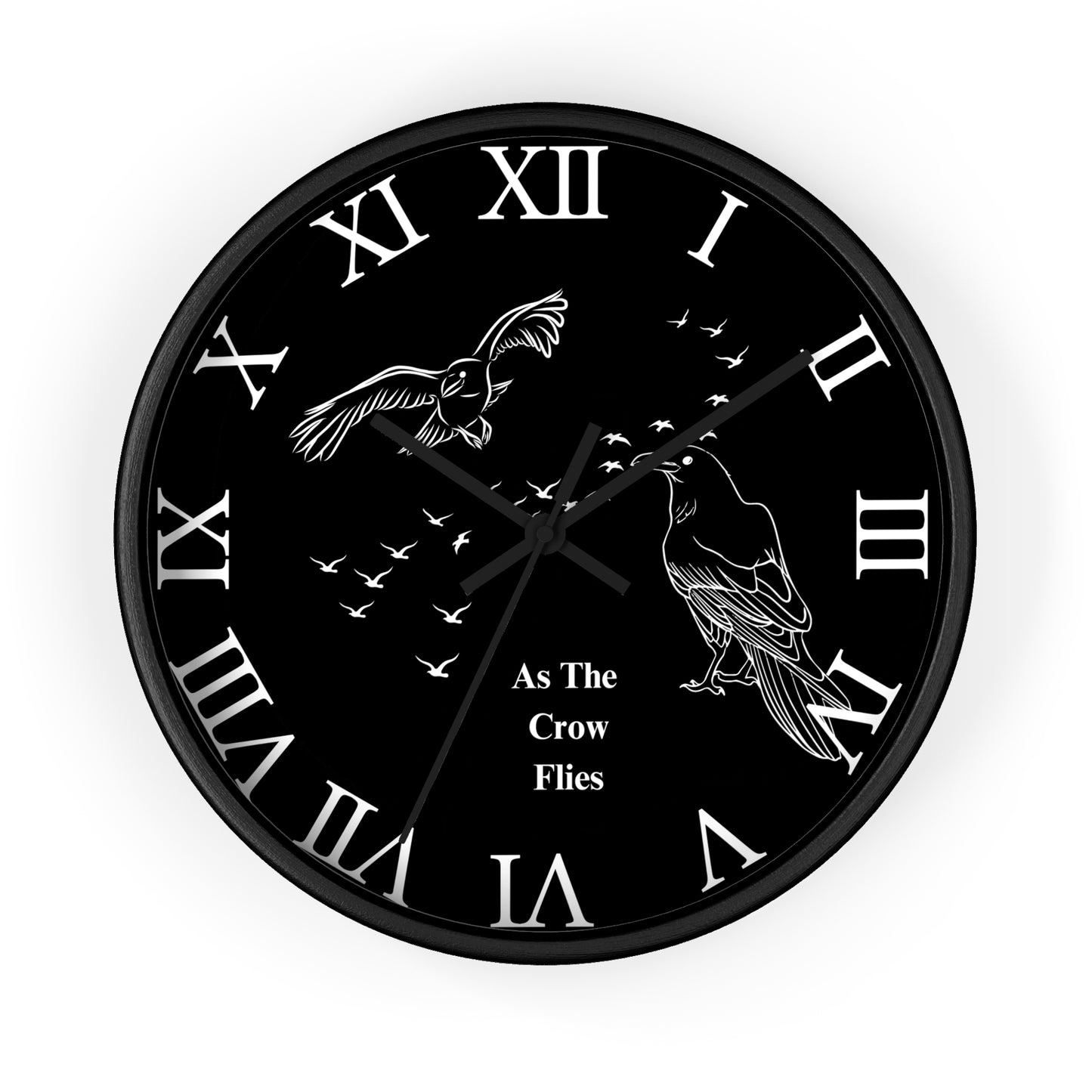 Roman As The Crow Flies Wall Clock