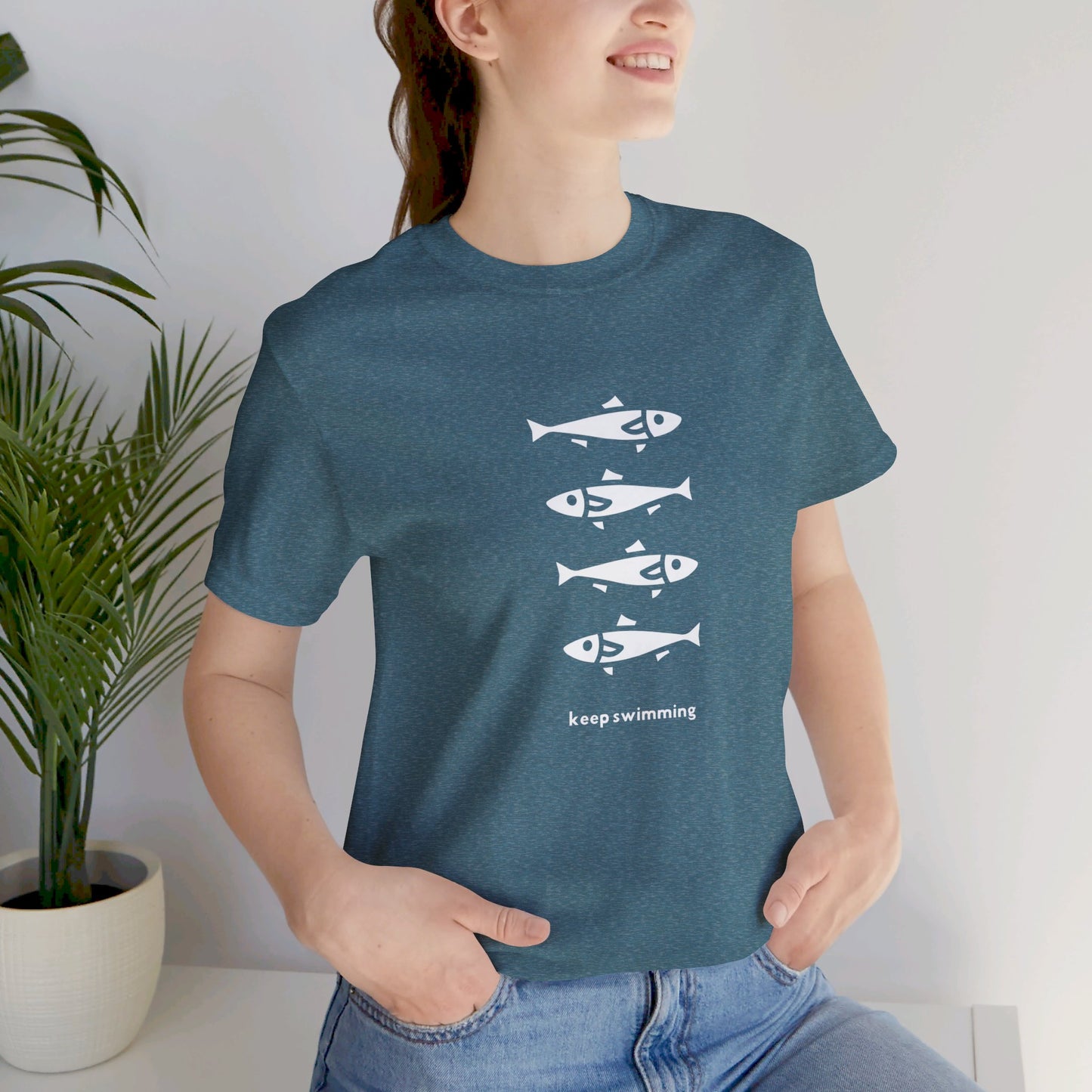 Keep Swimming Unisex Jersey Short Sleeve Tee