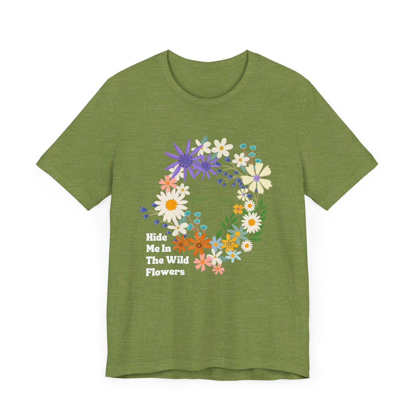 Hide Me In The WIldflowers Unisex Jersey Short Sleeve Tee