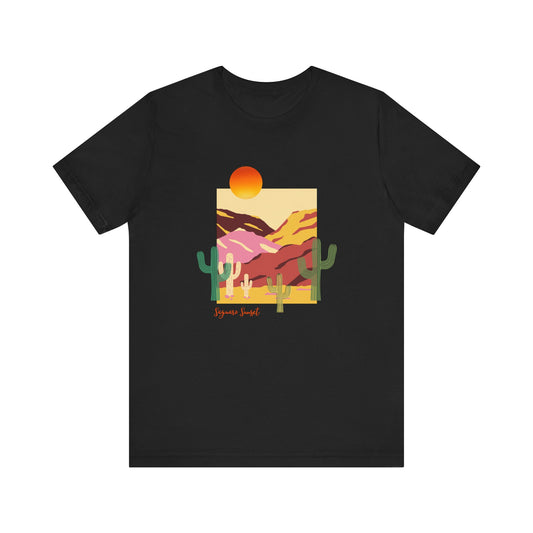 Saguaro Sunset - Unisex Jersey Short Sleeve Tee