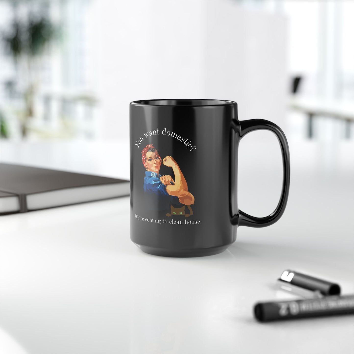 Clean House Black Mug (11oz, 15oz)