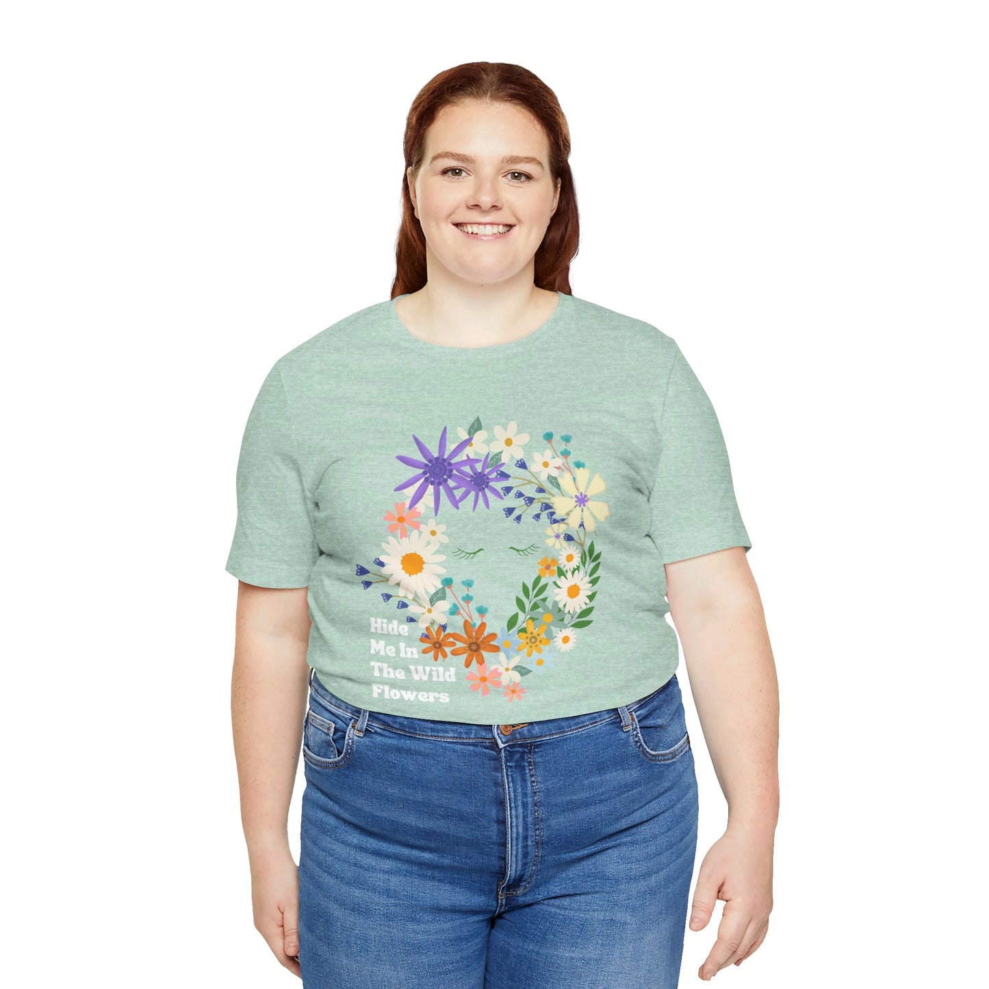 Hide Me In The WIldflowers Unisex Jersey Short Sleeve Tee