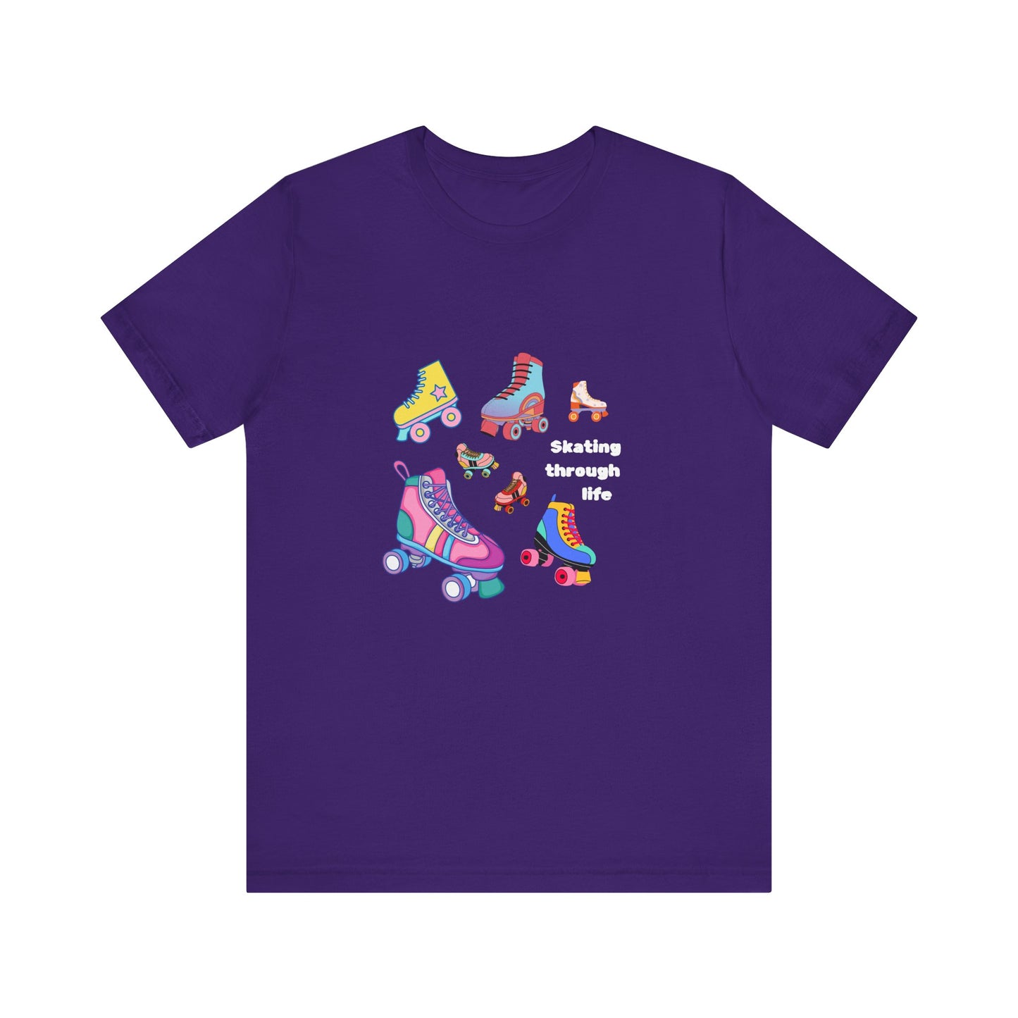 Skating Through Life-Unisex Jersey Short Sleeve Tee