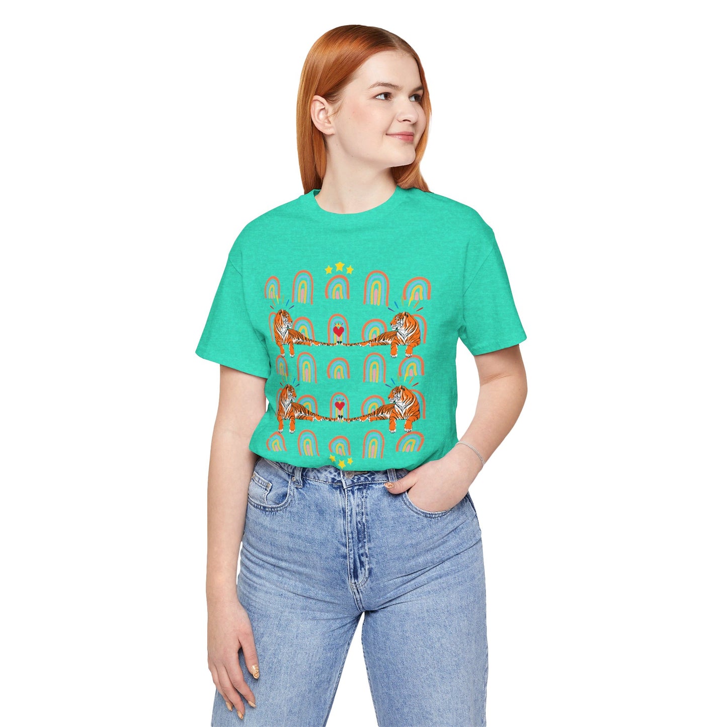 Rainbow Tigers - Unisex Jersey Short Sleeve Tee
