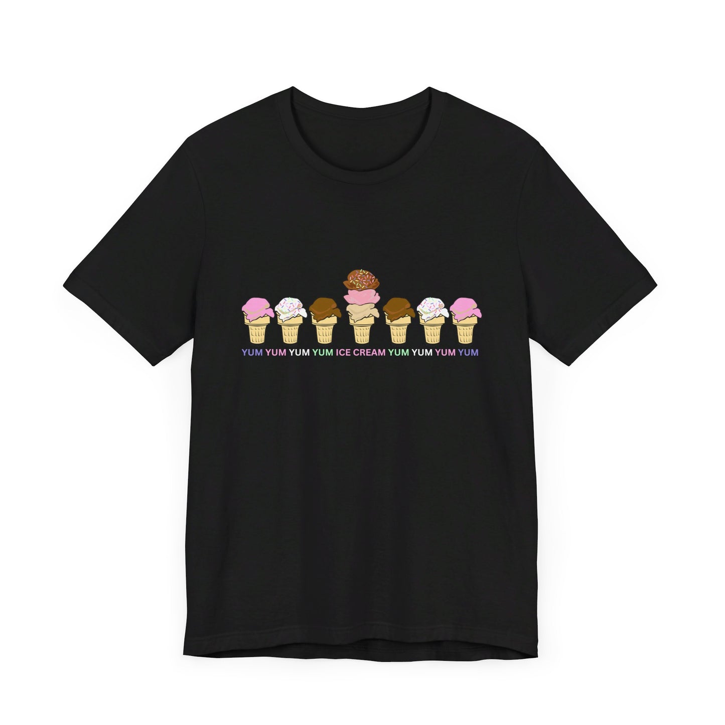Yum Yum Yum Ice Cream - Unisex Jersey Short Sleeve Tee
