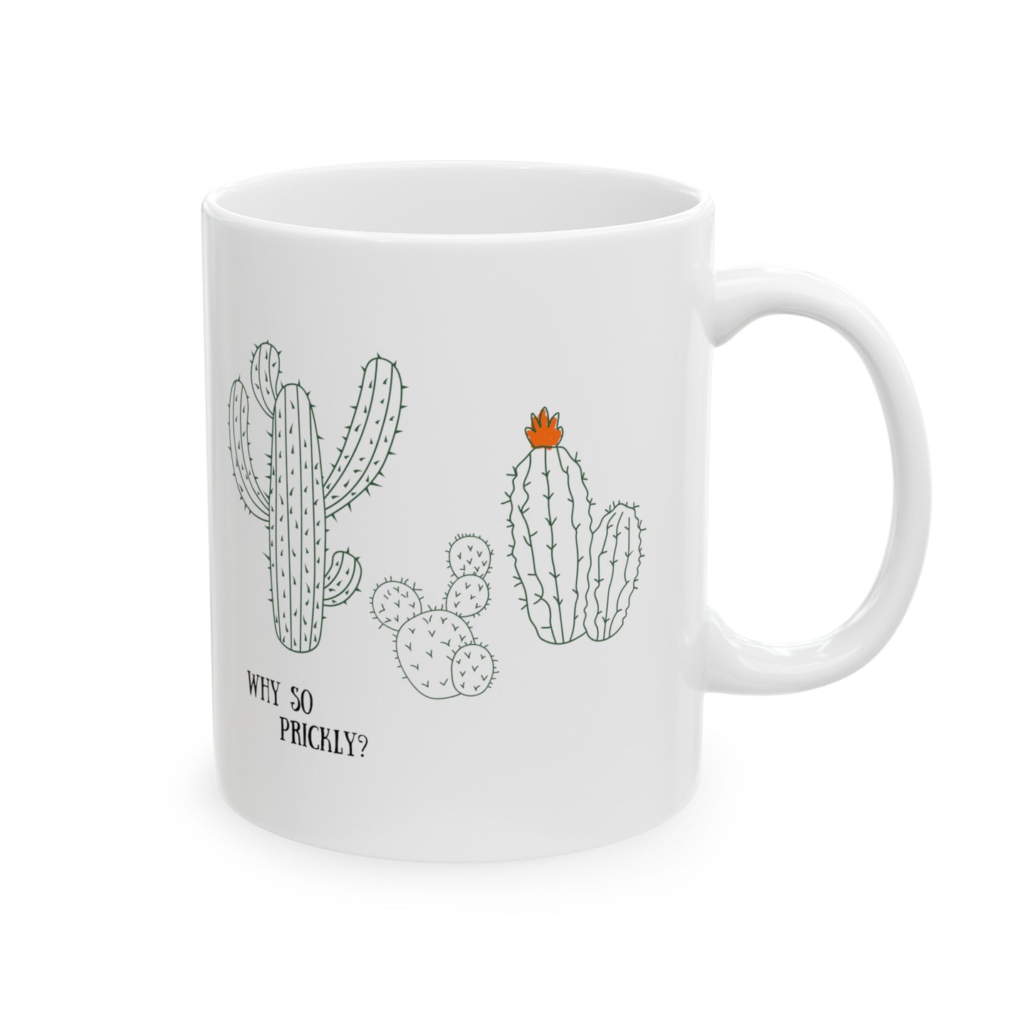 Why So Prickly Ceramic Mug, (11oz, 15oz)