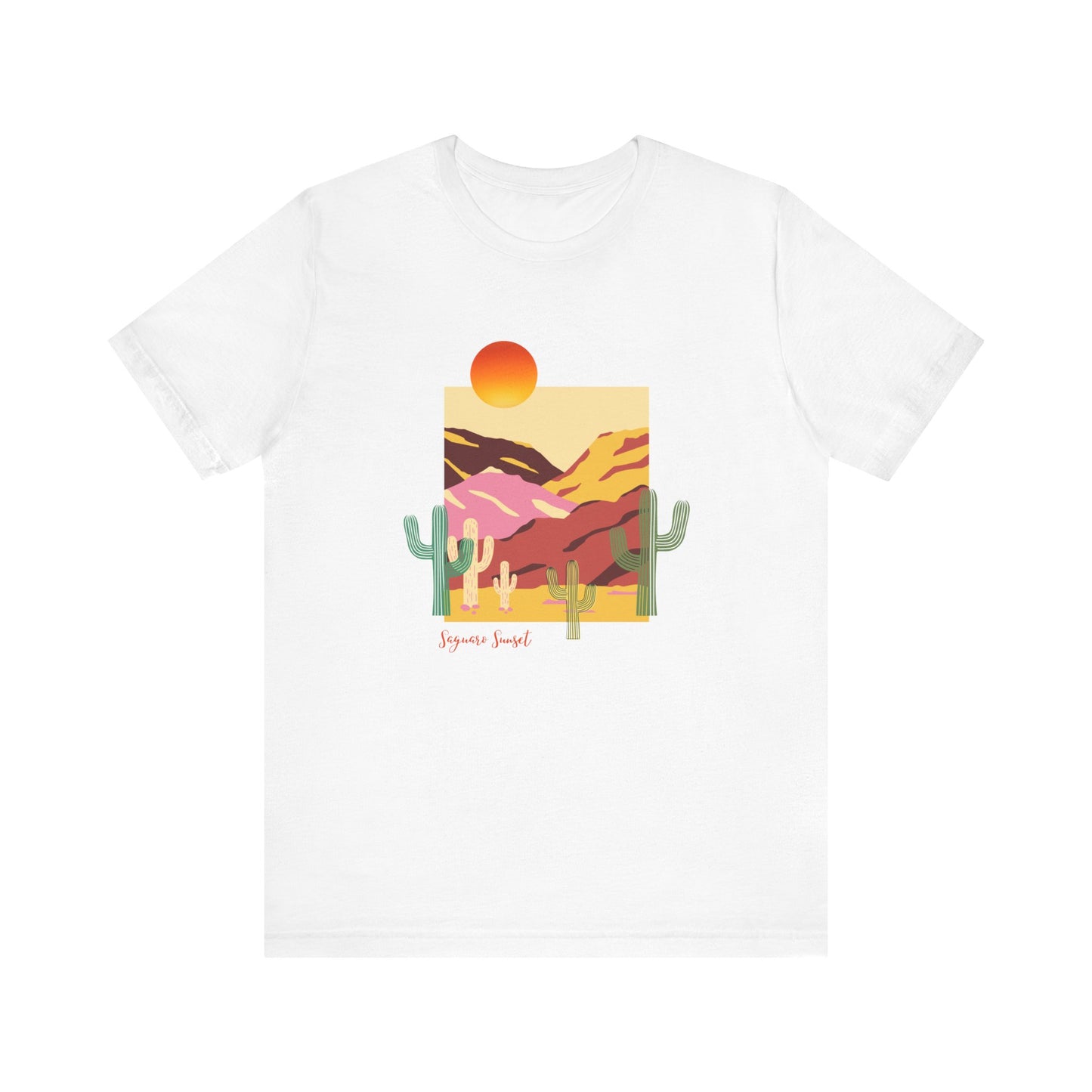 Saguaro Sunset - Unisex Jersey Short Sleeve Tee