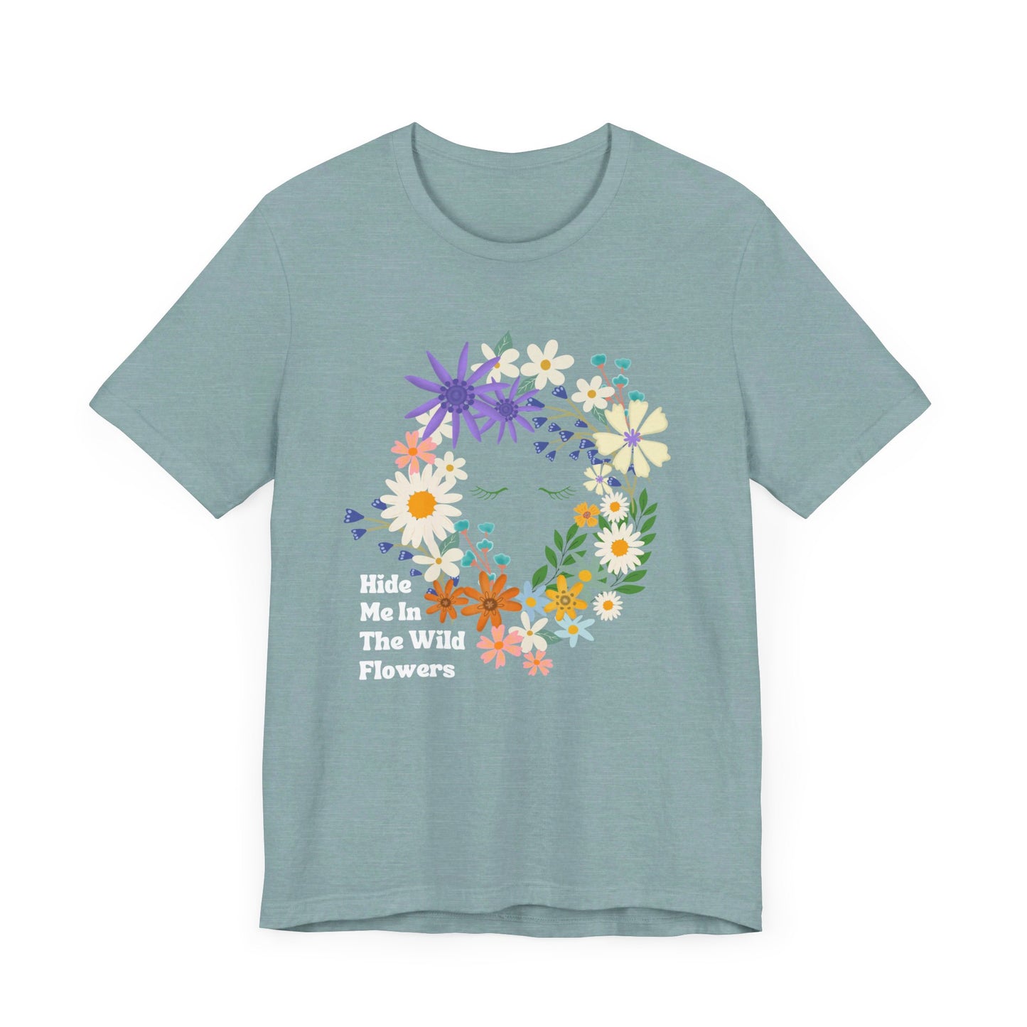 Hide Me In The WIldflowers Unisex Jersey Short Sleeve Tee