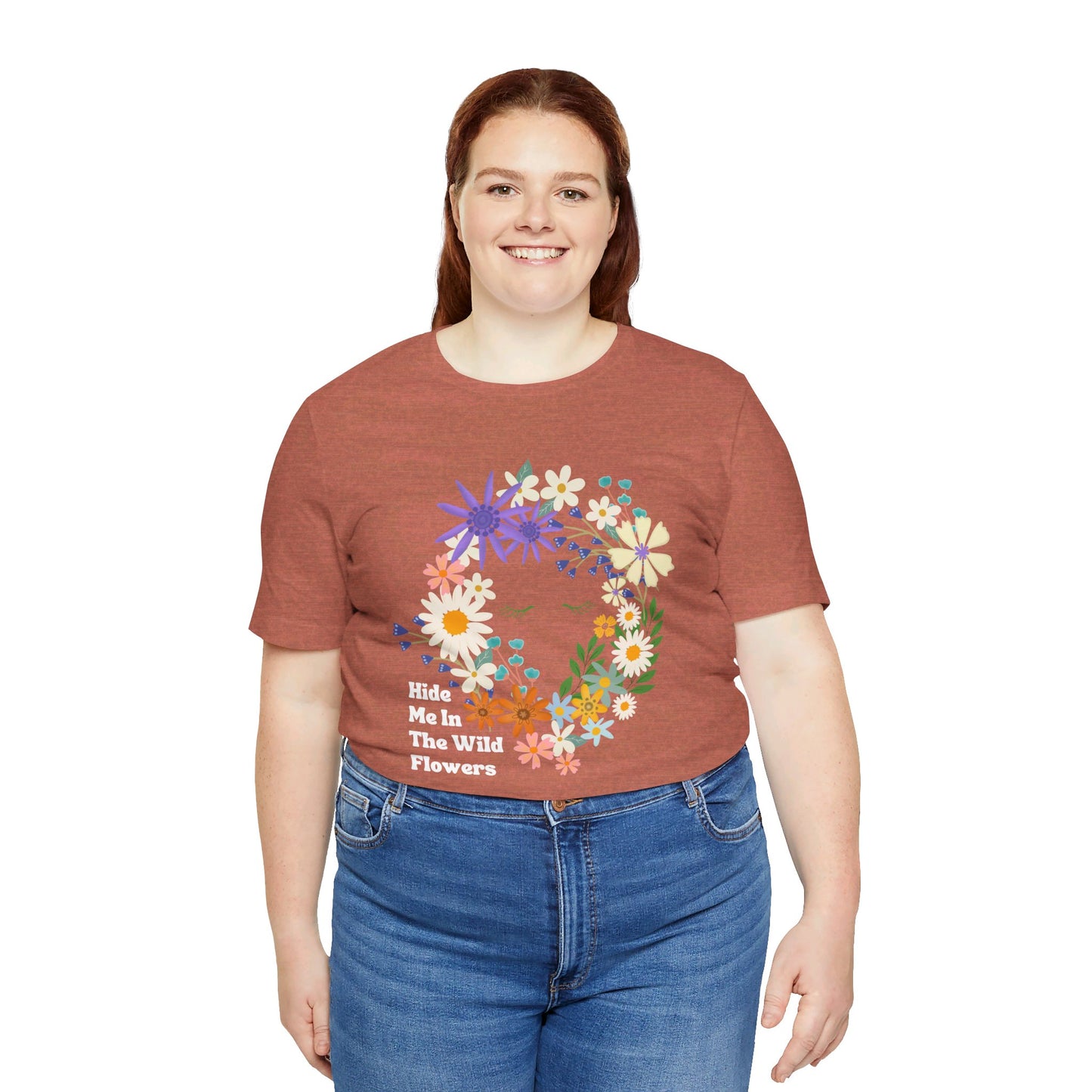 Hide Me In The WIldflowers Unisex Jersey Short Sleeve Tee