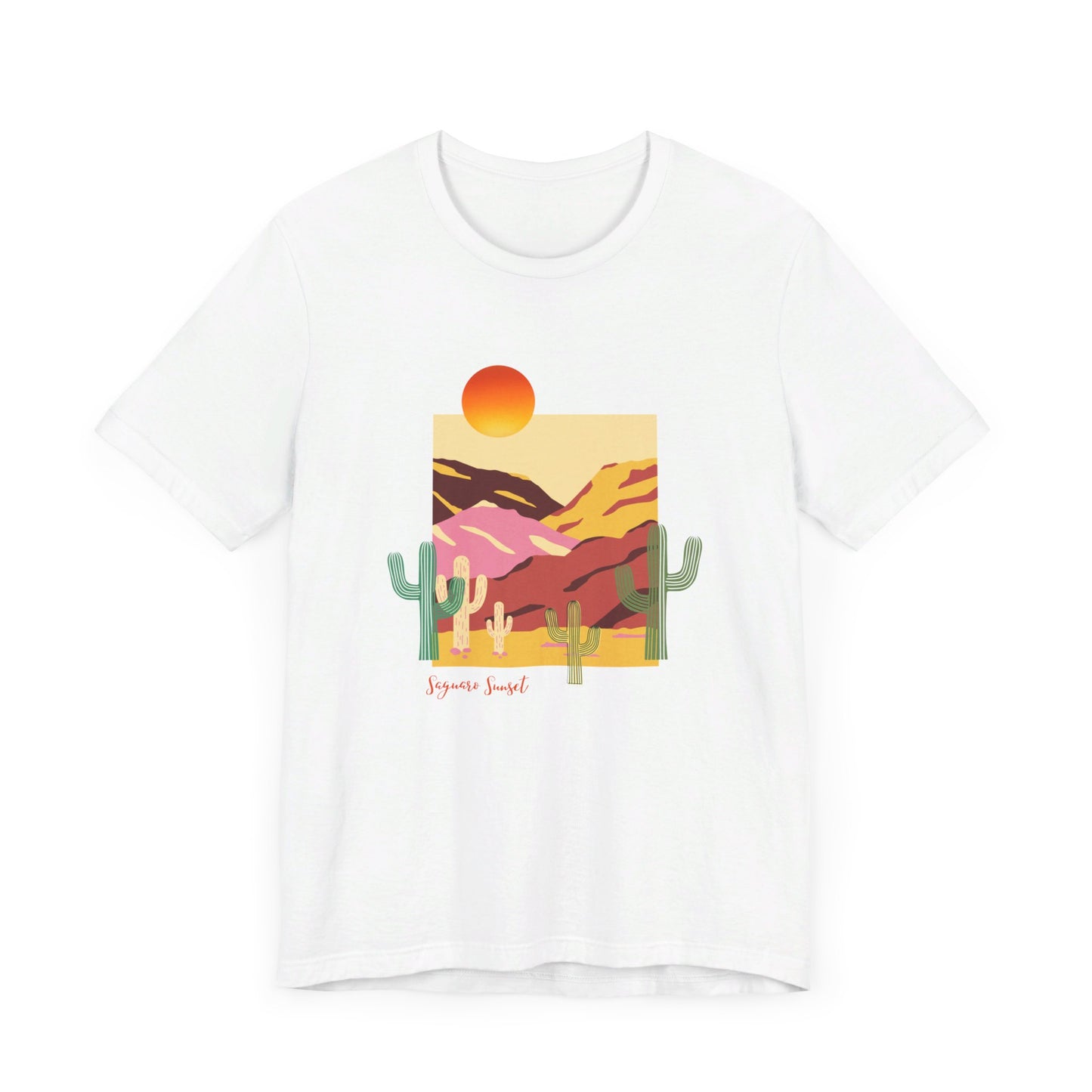 Saguaro Sunset - Unisex Jersey Short Sleeve Tee