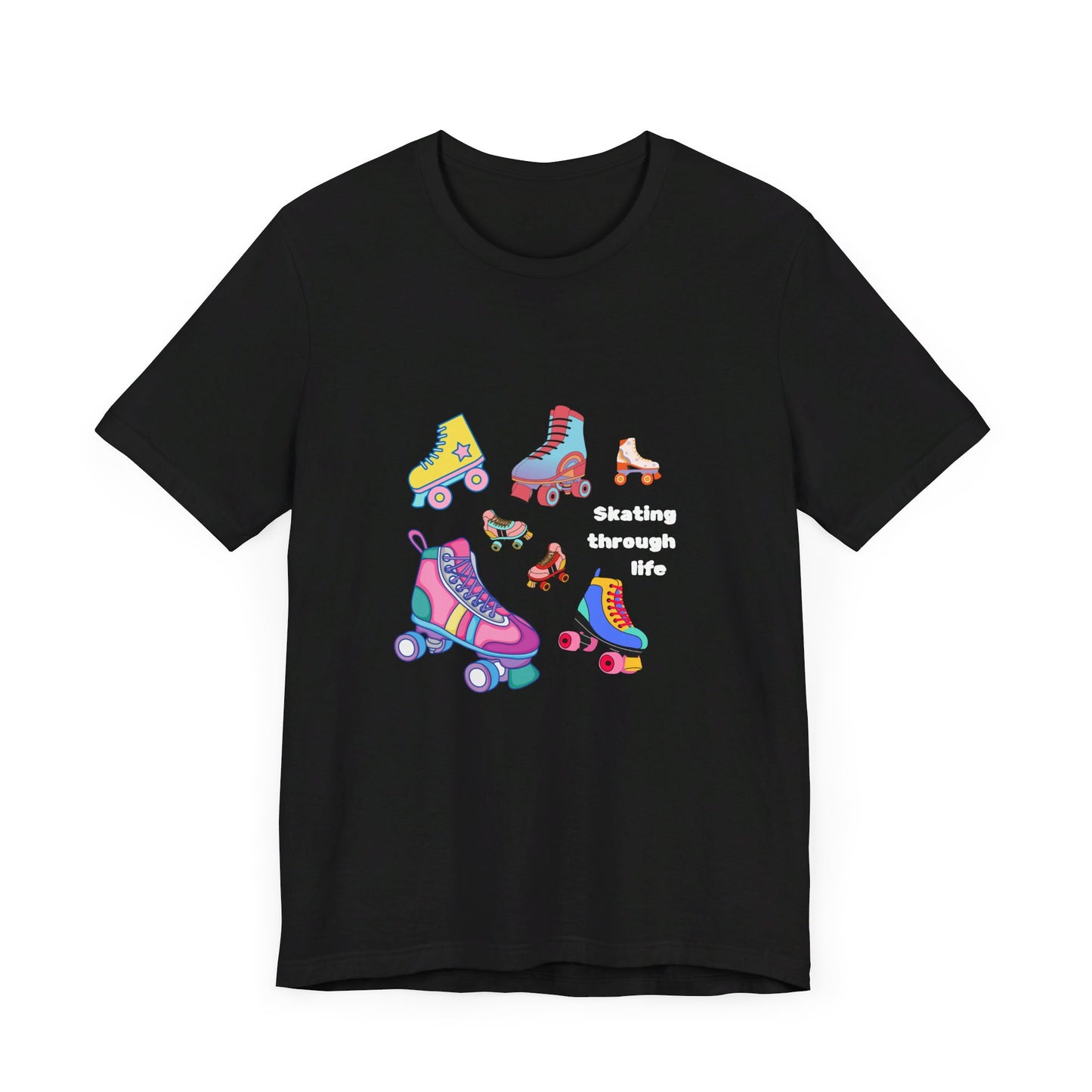 Skating Through Life-Unisex Jersey Short Sleeve Tee