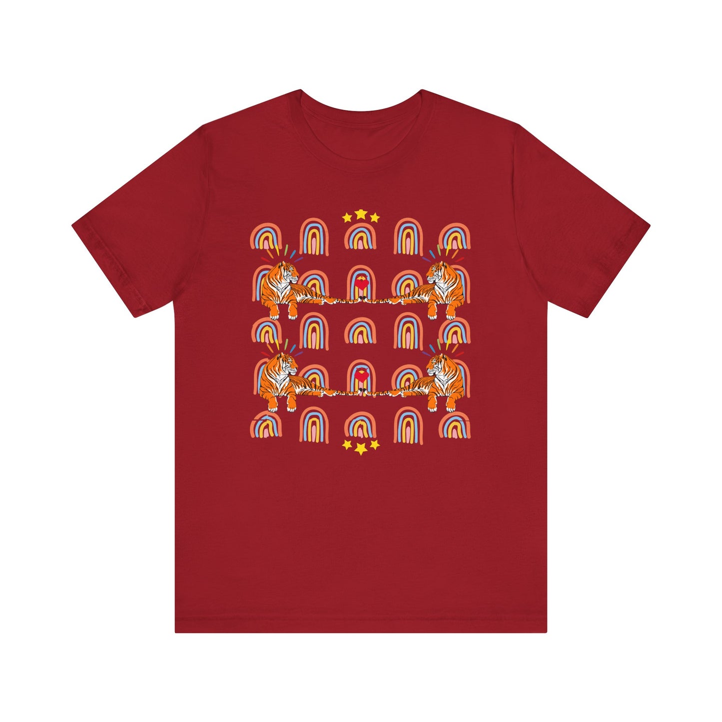 Rainbow Tigers - Unisex Jersey Short Sleeve Tee
