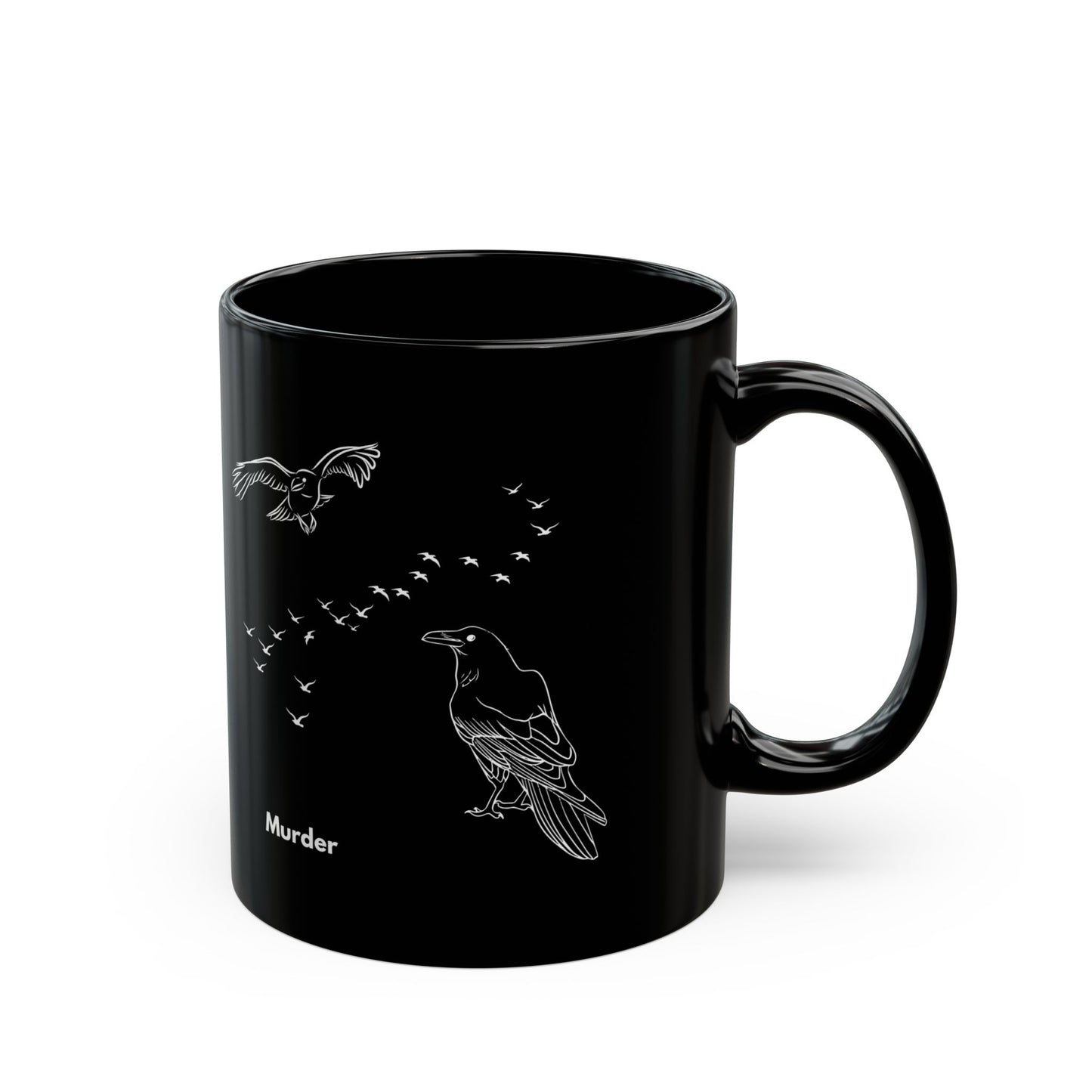 Murder of Crows Black Mug (11oz, 15oz)