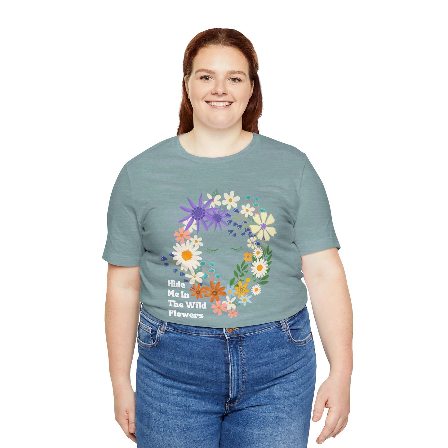 Hide Me In The WIldflowers Unisex Jersey Short Sleeve Tee