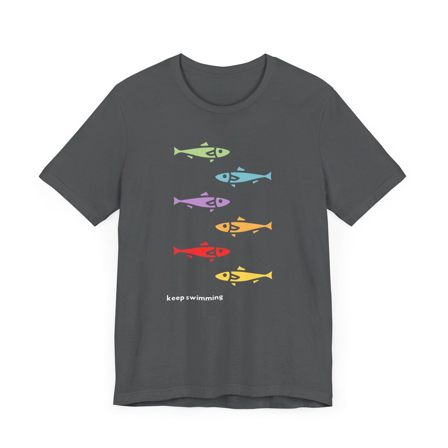 Keep Swimming Rainbow Unisex Jersey Short Sleeve Tee